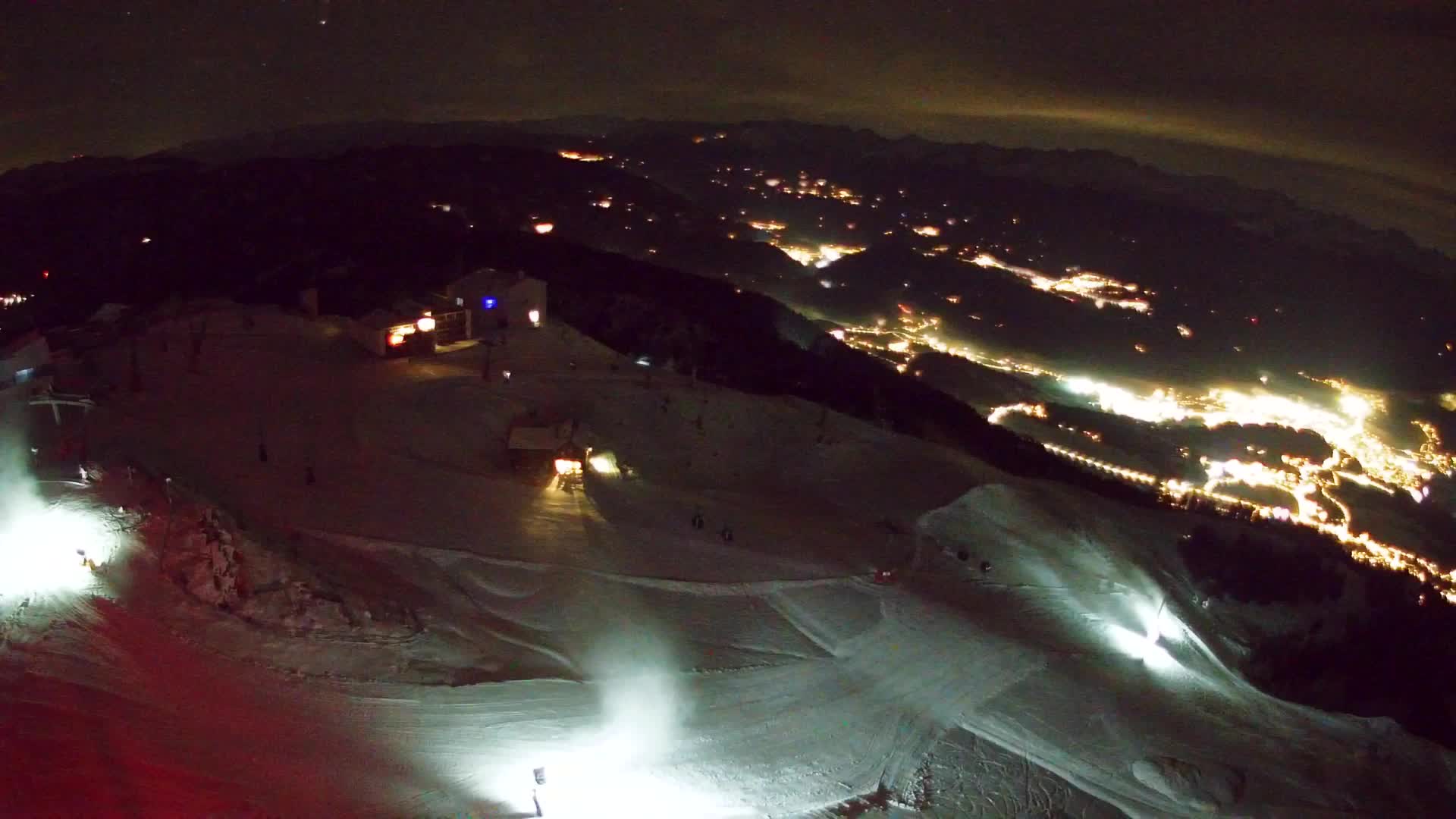 Skigebiet Kronplatz Gipfel | Blick auf Bruneck