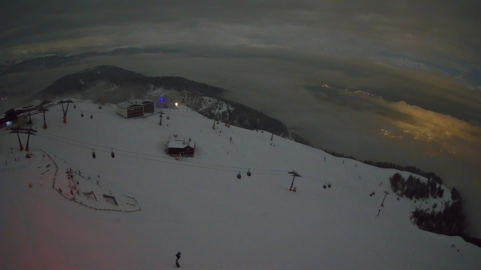 Kronplatz peak Ski resort | view to Bruneck