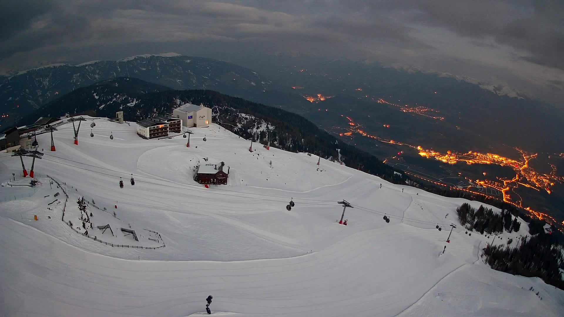 Kronplatz peak Ski resort | view to Bruneck