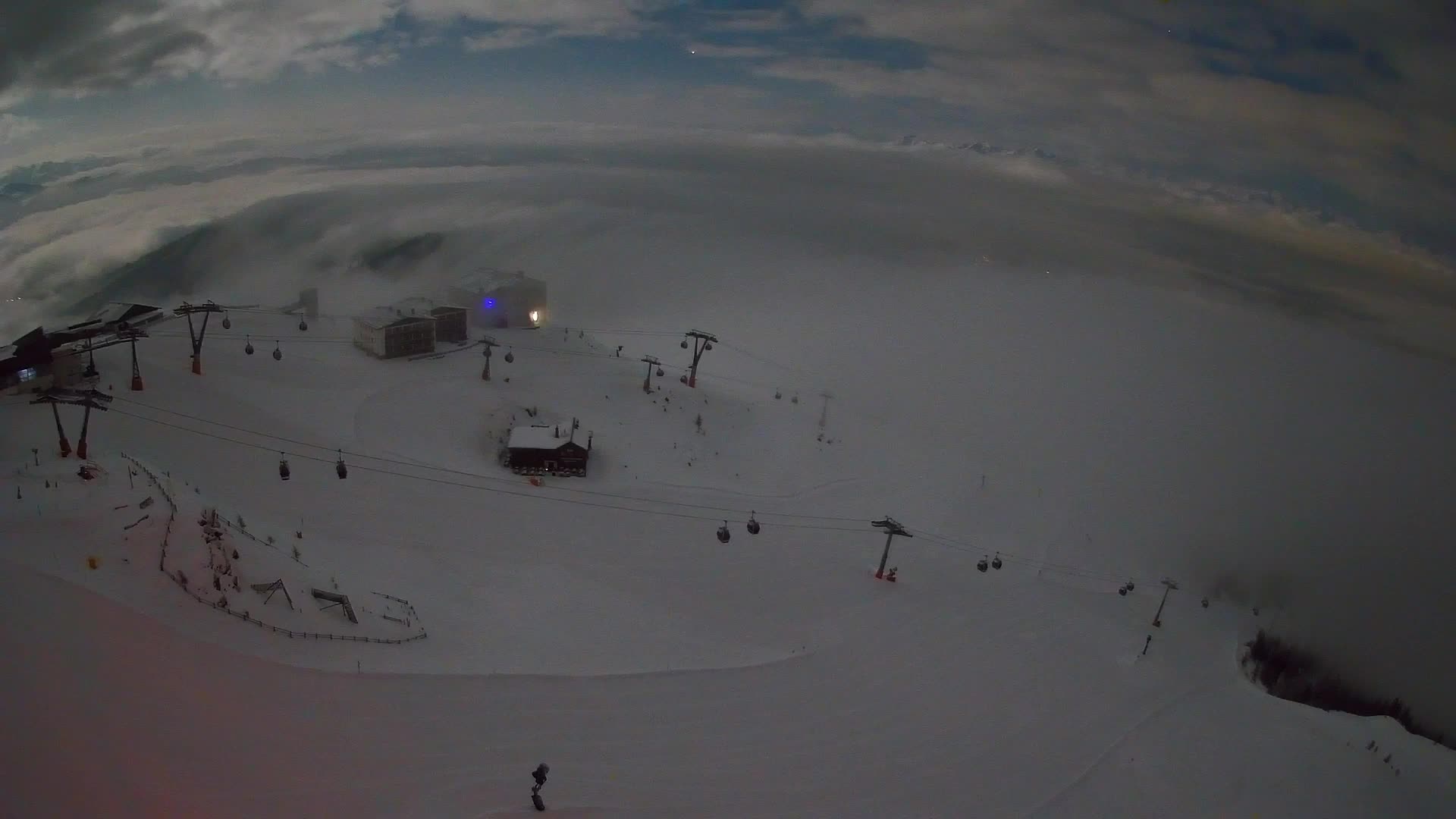 Kronplatz peak Ski resort | view to Bruneck