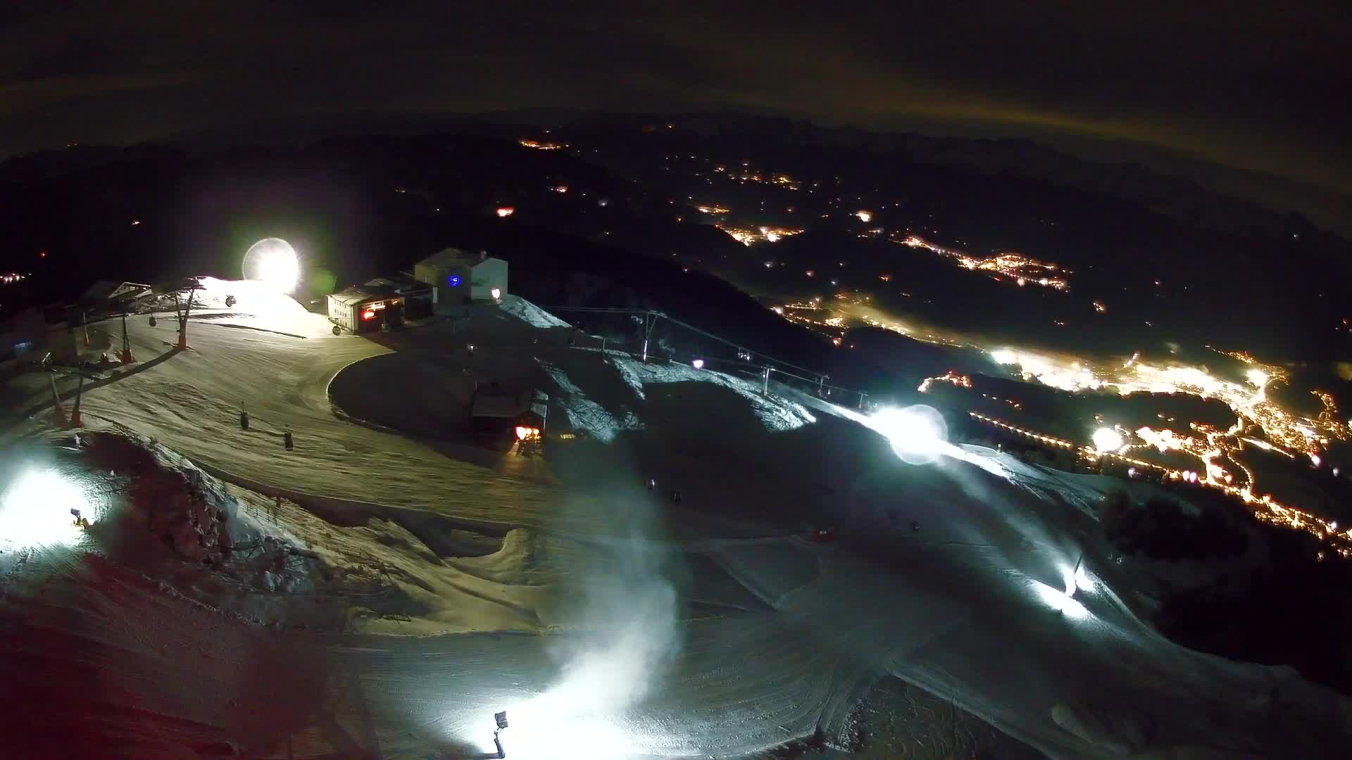 Station de ski Kronplatz sommet | vue sur Brunico