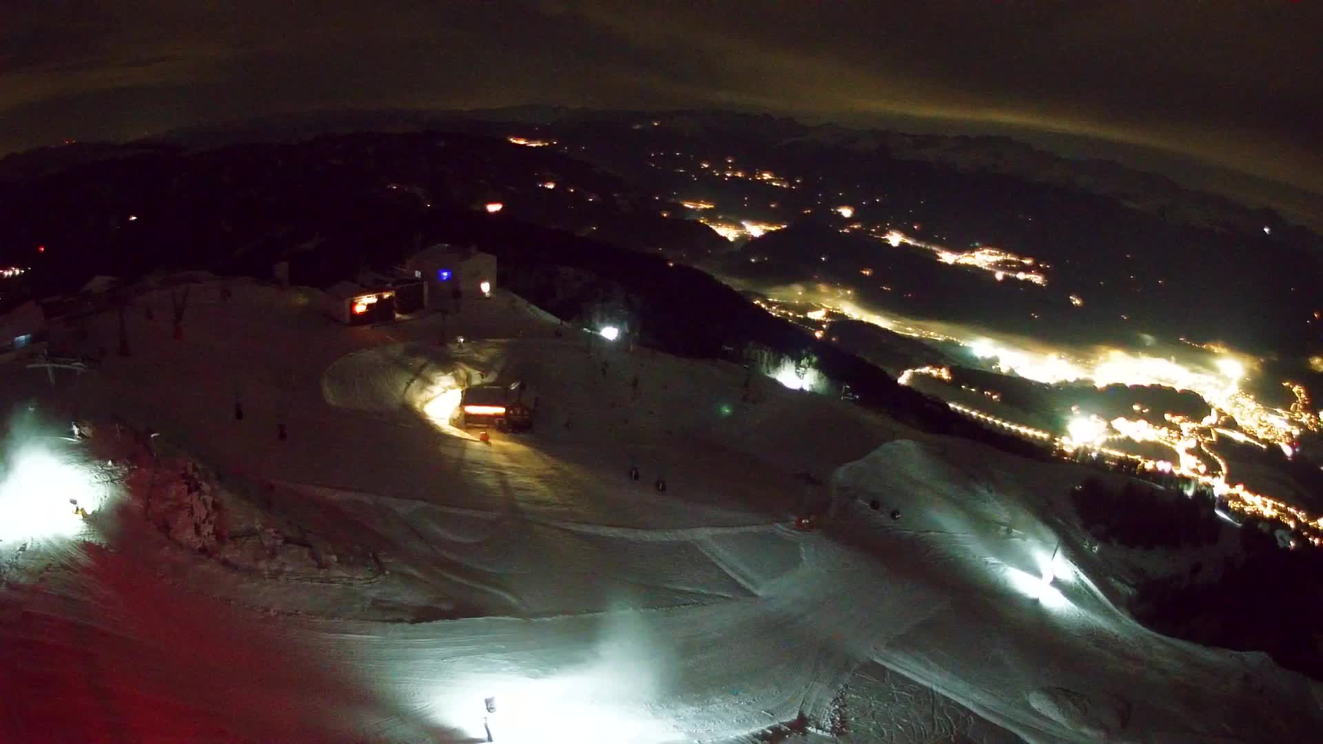 Station de ski Kronplatz sommet | vue sur Brunico