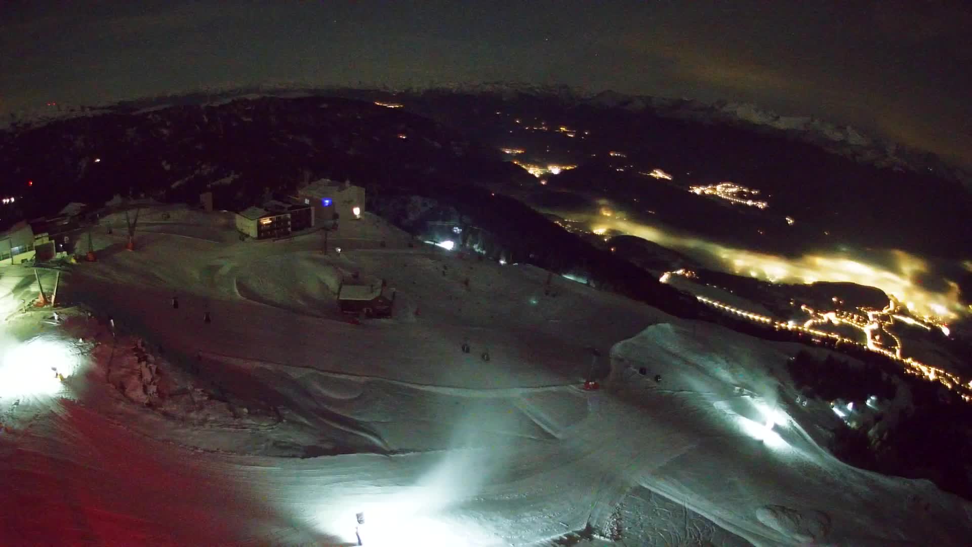 Station de ski Kronplatz sommet | vue sur Brunico