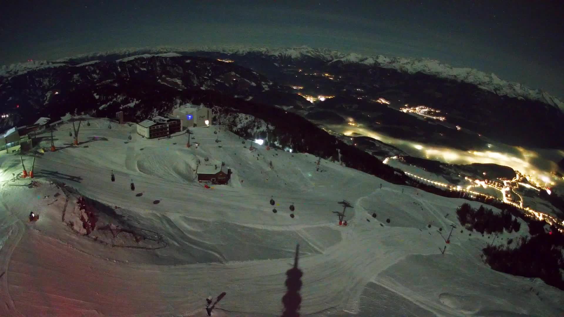 Station de ski Kronplatz sommet | vue sur Brunico
