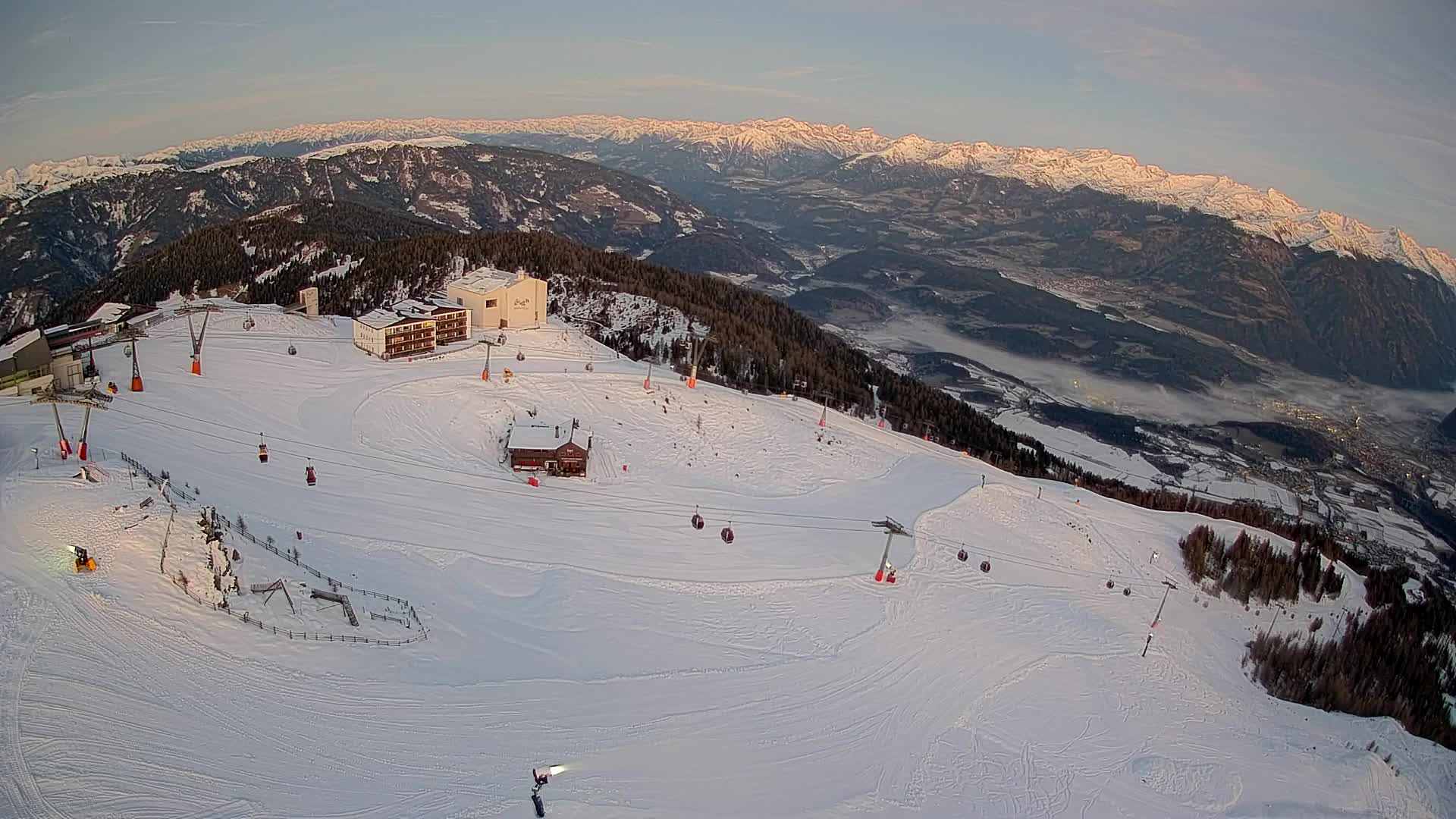 Kronplatz peak Ski resort | view to Bruneck
