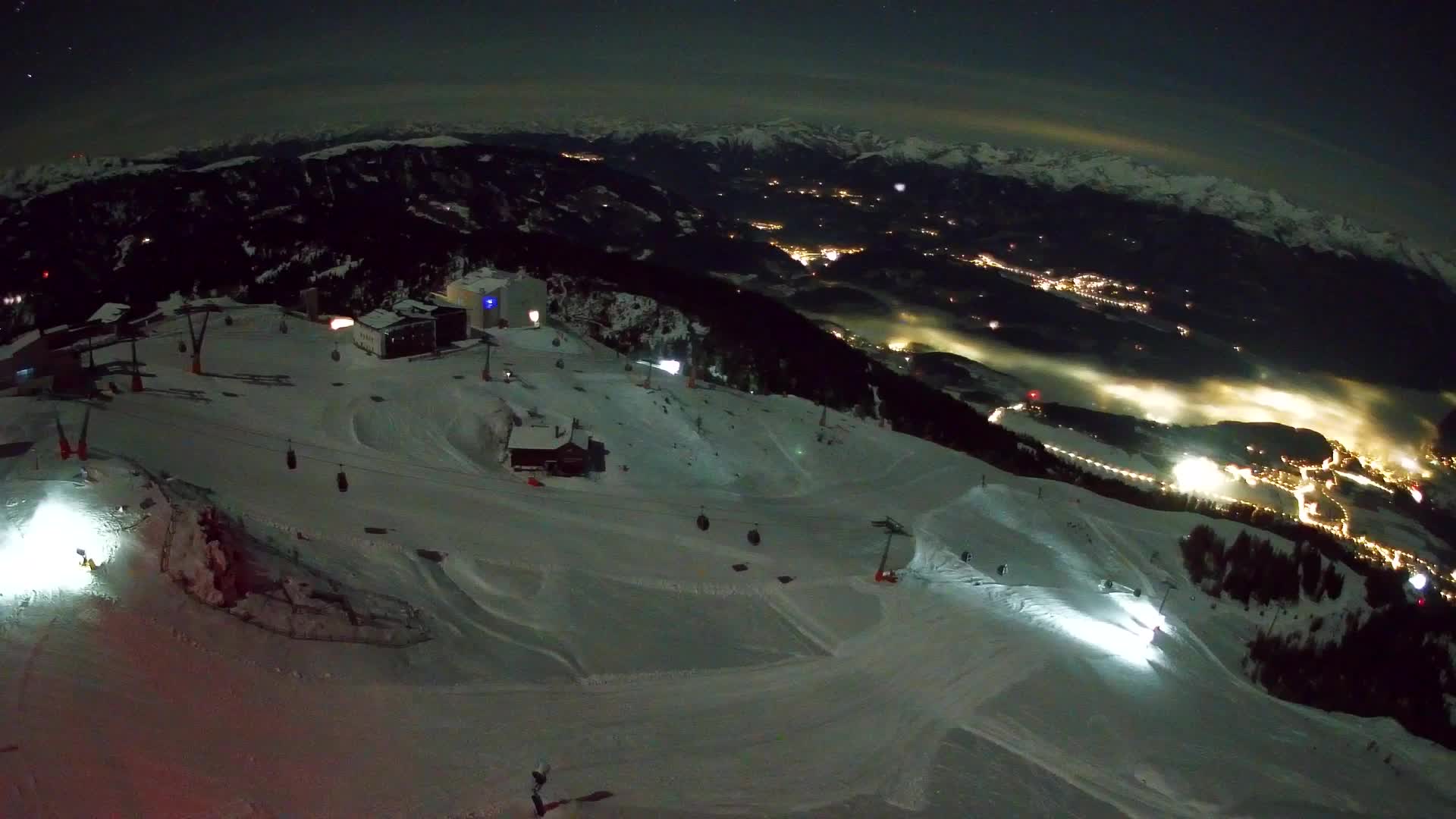 Kronplatz peak Ski resort | view to Bruneck