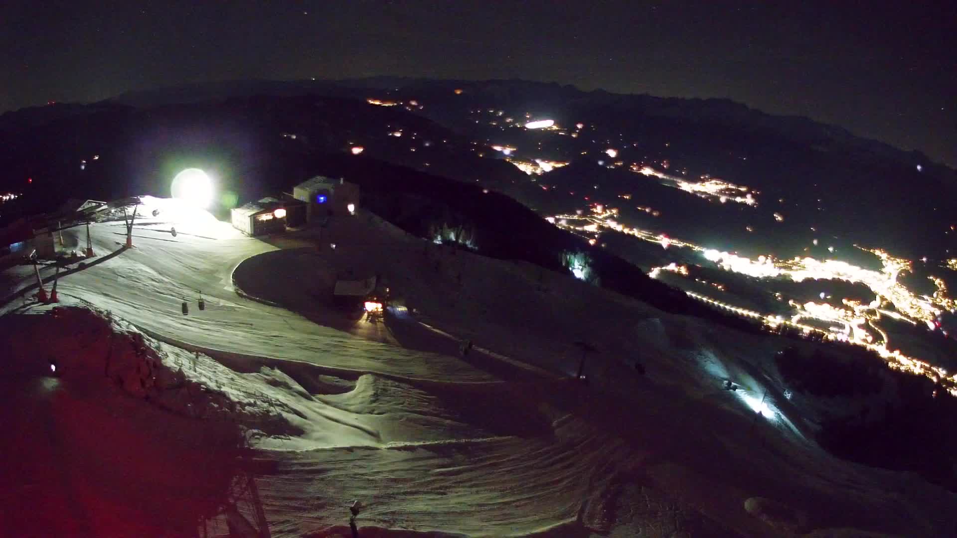 Skigebiet Kronplatz Gipfel | Blick auf Bruneck