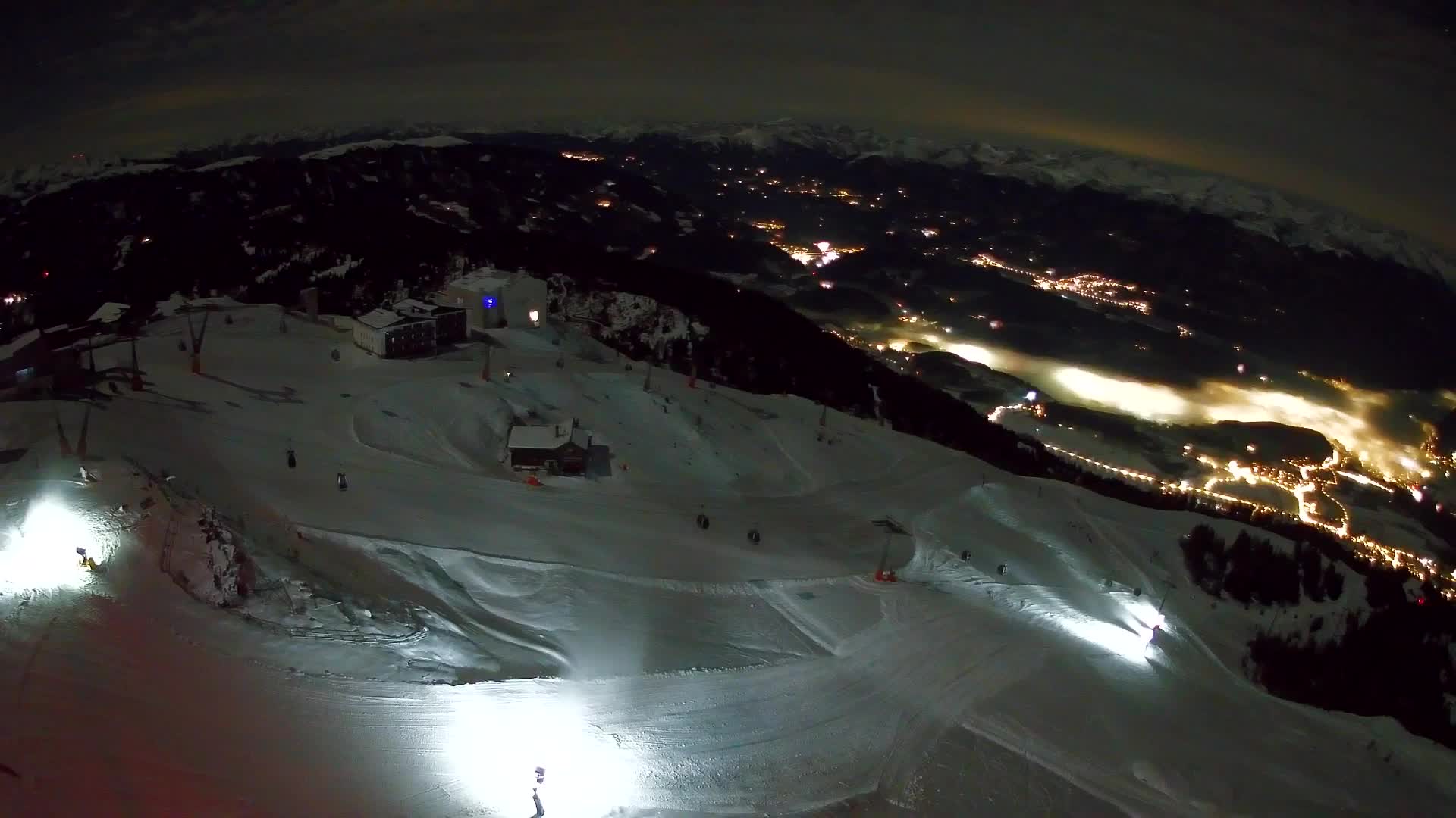 Skigebiet Kronplatz Gipfel | Blick auf Bruneck