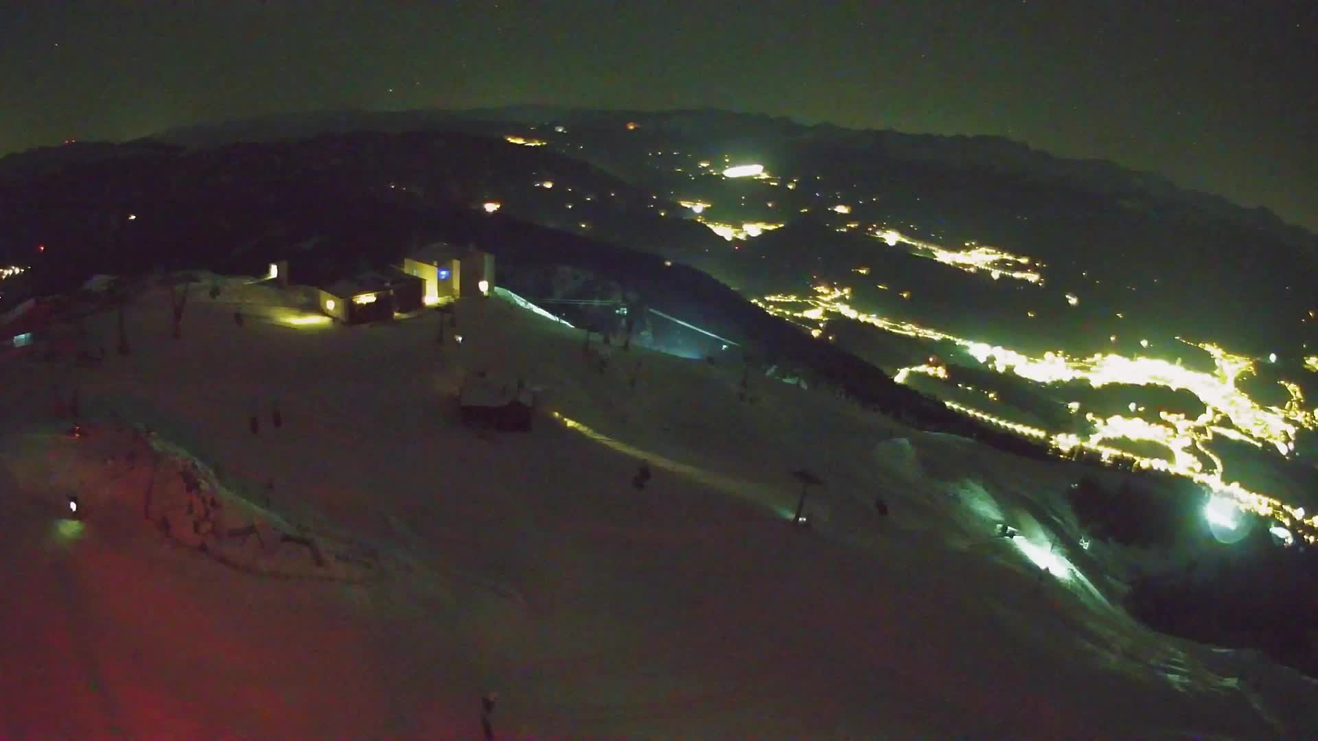 Skigebiet Kronplatz Gipfel | Blick auf Bruneck