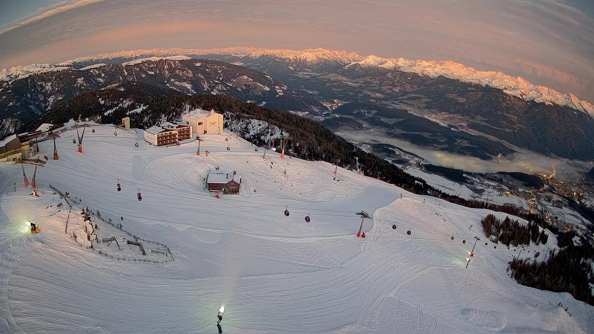 Kronplatz peak Ski resort | view to Bruneck
