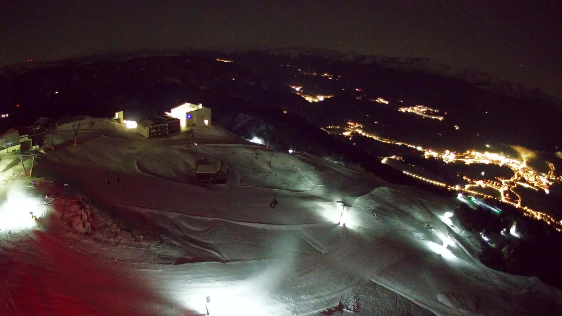 Station de ski Kronplatz sommet | vue sur Brunico