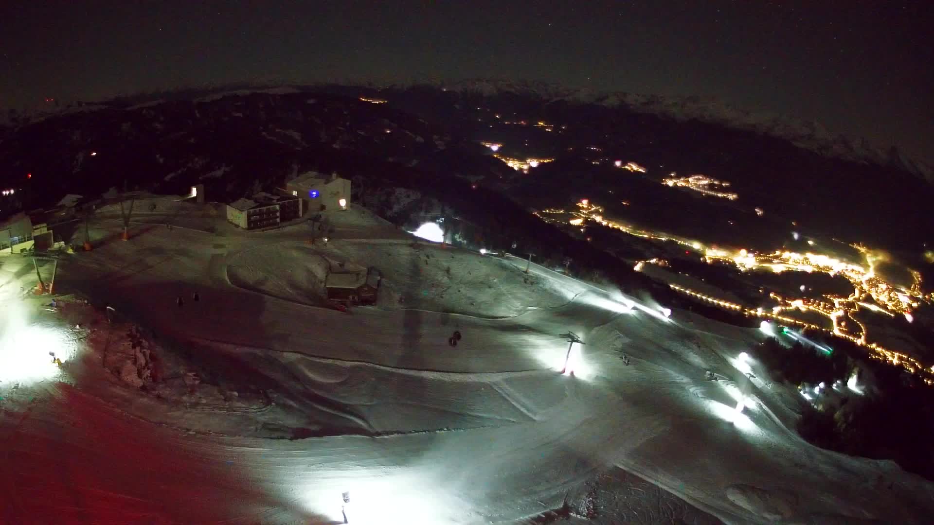 Skigebiet Kronplatz Gipfel | Blick auf Bruneck