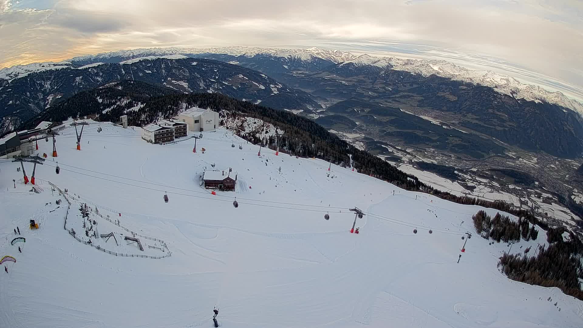 Kronplatz peak Ski resort | view to Bruneck