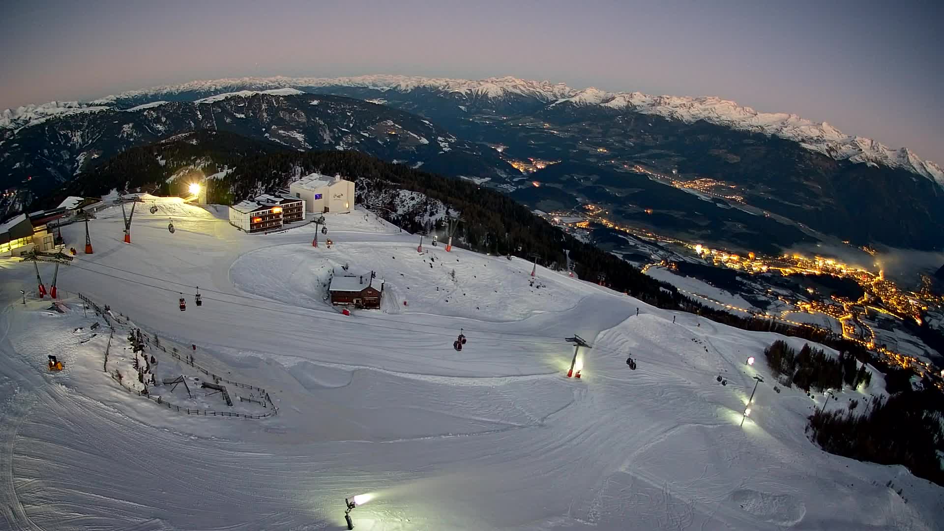 Kronplatz peak Ski resort | view to Bruneck