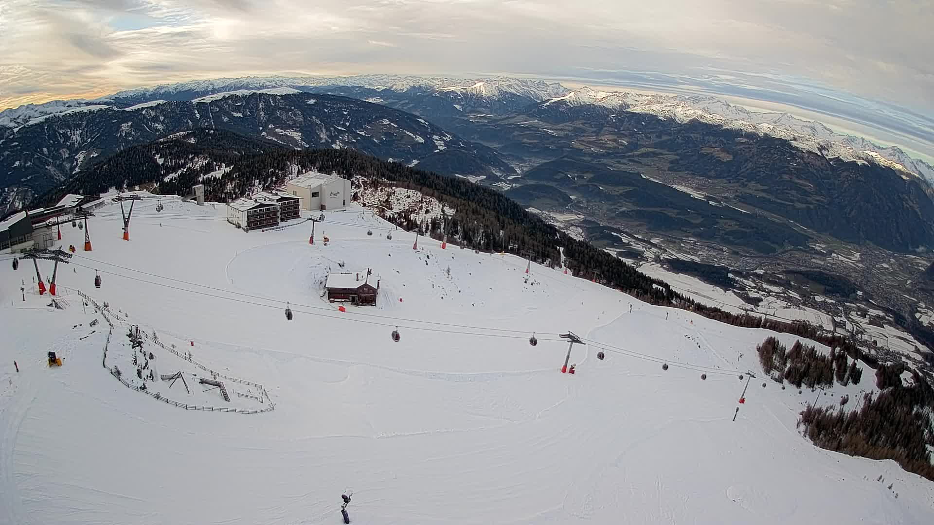 Kronplatz peak Ski resort | view to Bruneck