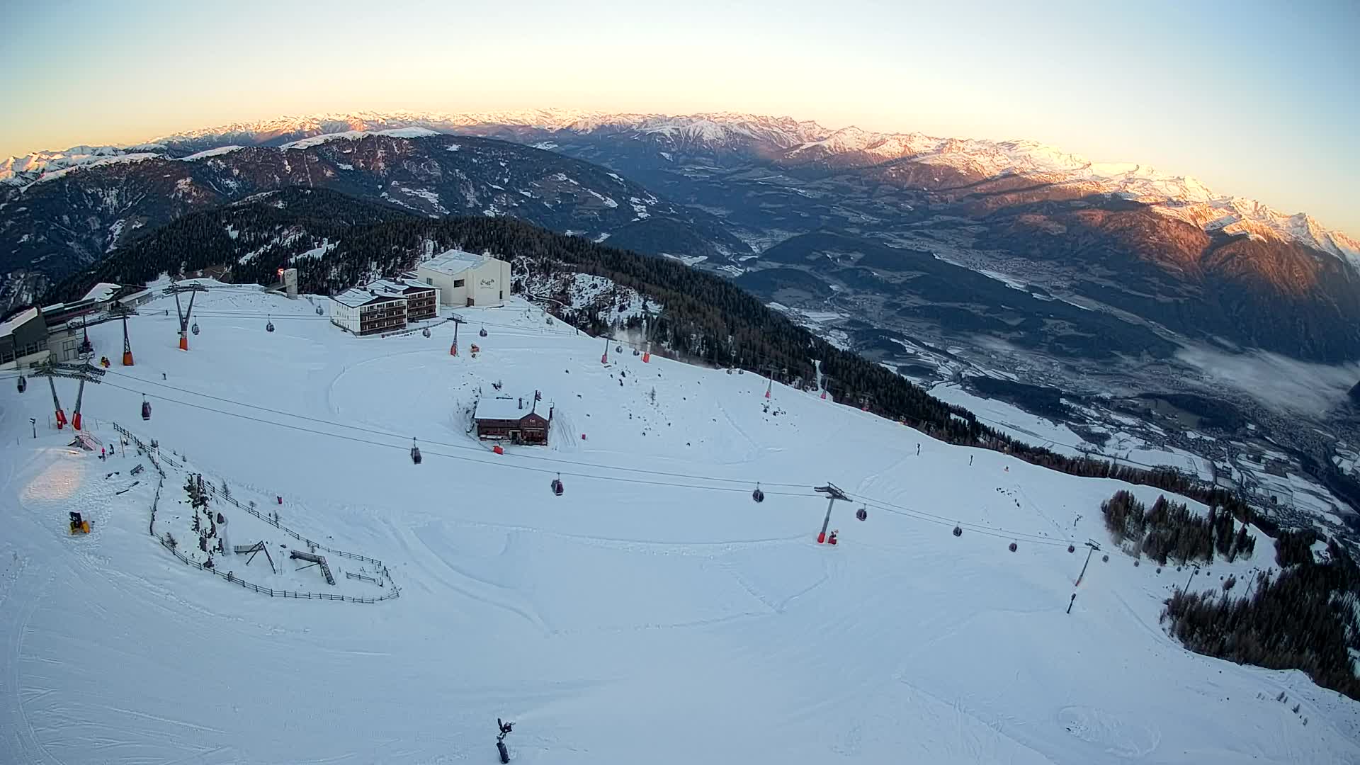 Kronplatz peak Ski resort | view to Bruneck
