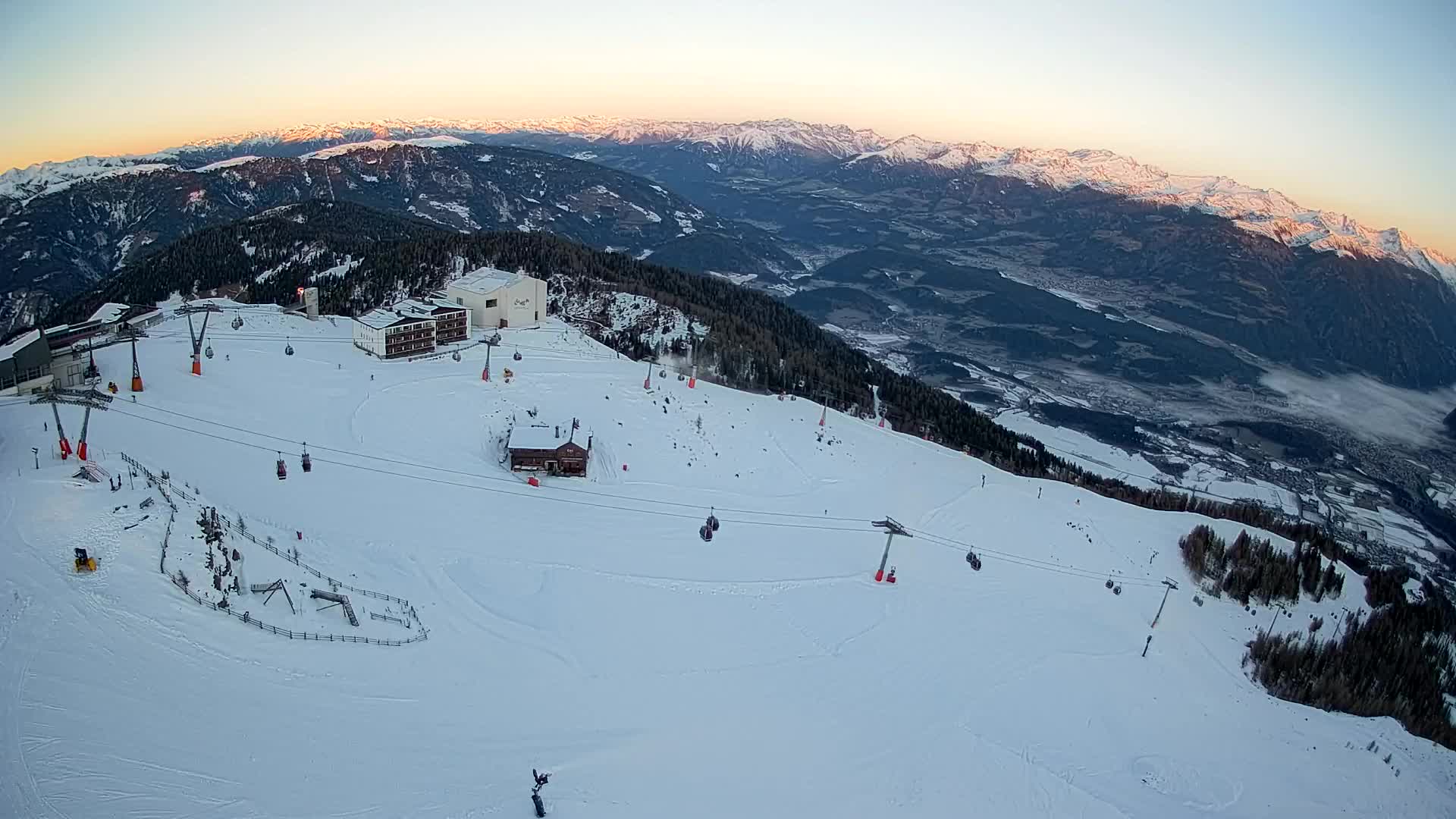 Kronplatz peak Ski resort | view to Bruneck