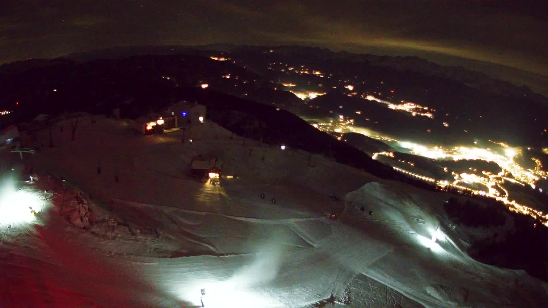 Skigebiet Kronplatz Gipfel | Blick auf Bruneck