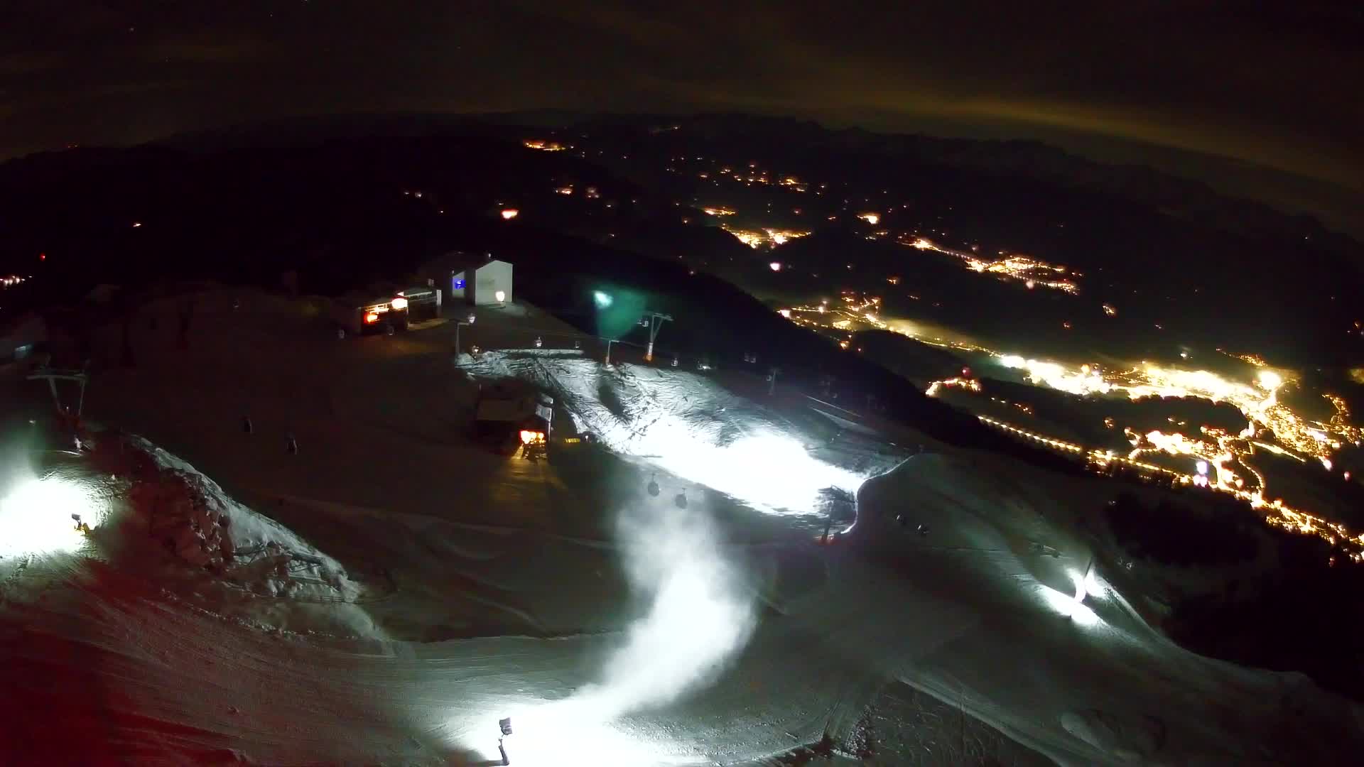 Skigebiet Kronplatz Gipfel | Blick auf Bruneck