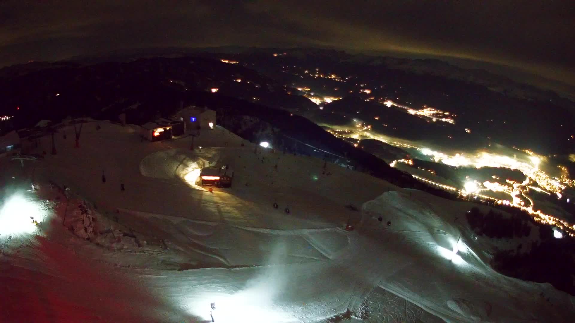 Station de ski Kronplatz sommet | vue sur Brunico