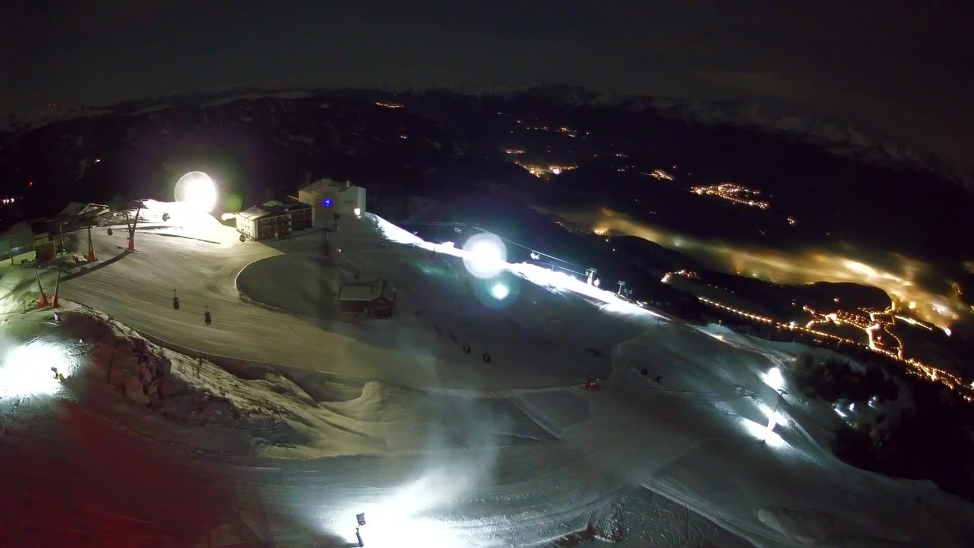 Station de ski Kronplatz sommet | vue sur Brunico