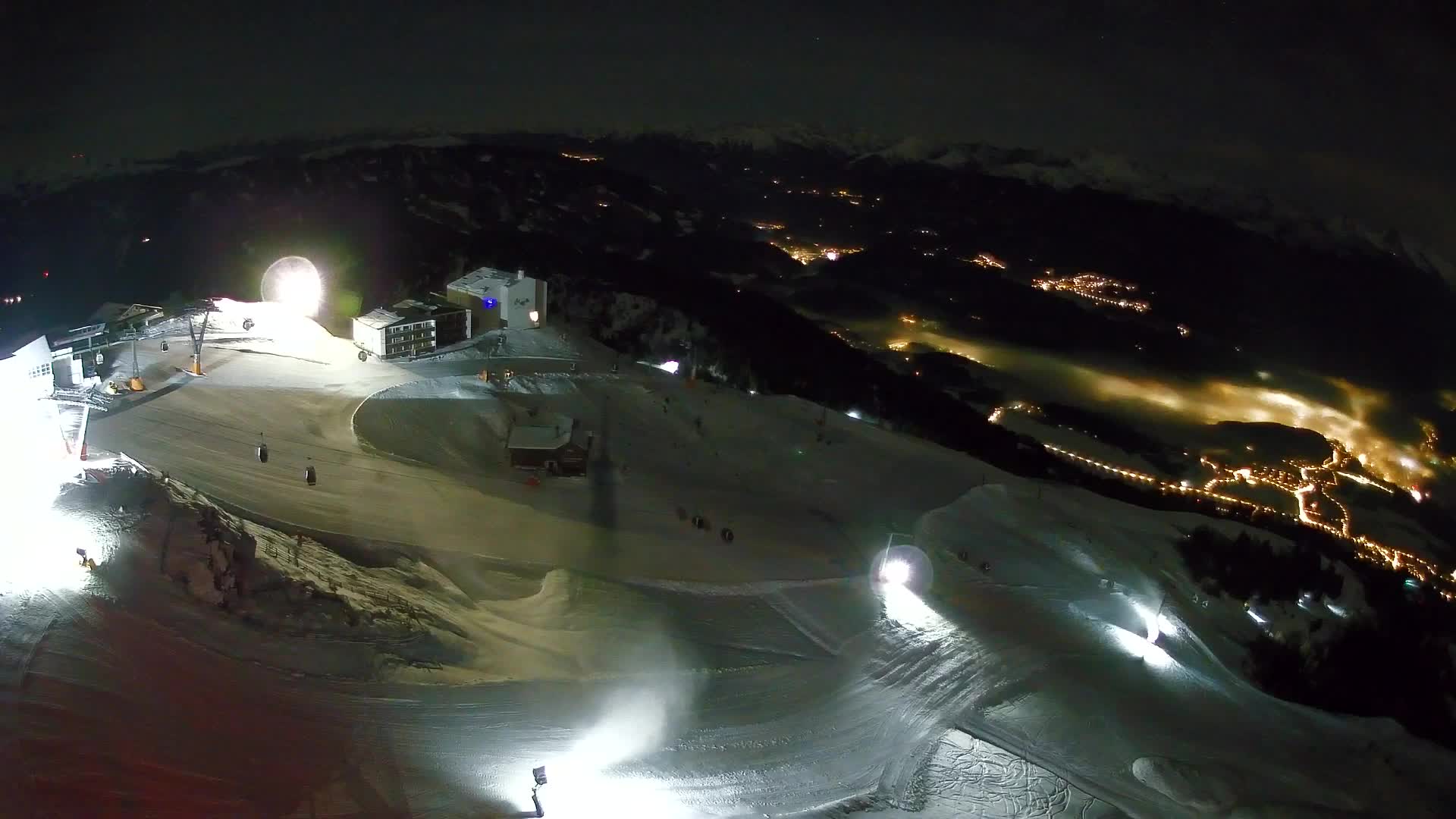 Station de ski Kronplatz sommet | vue sur Brunico