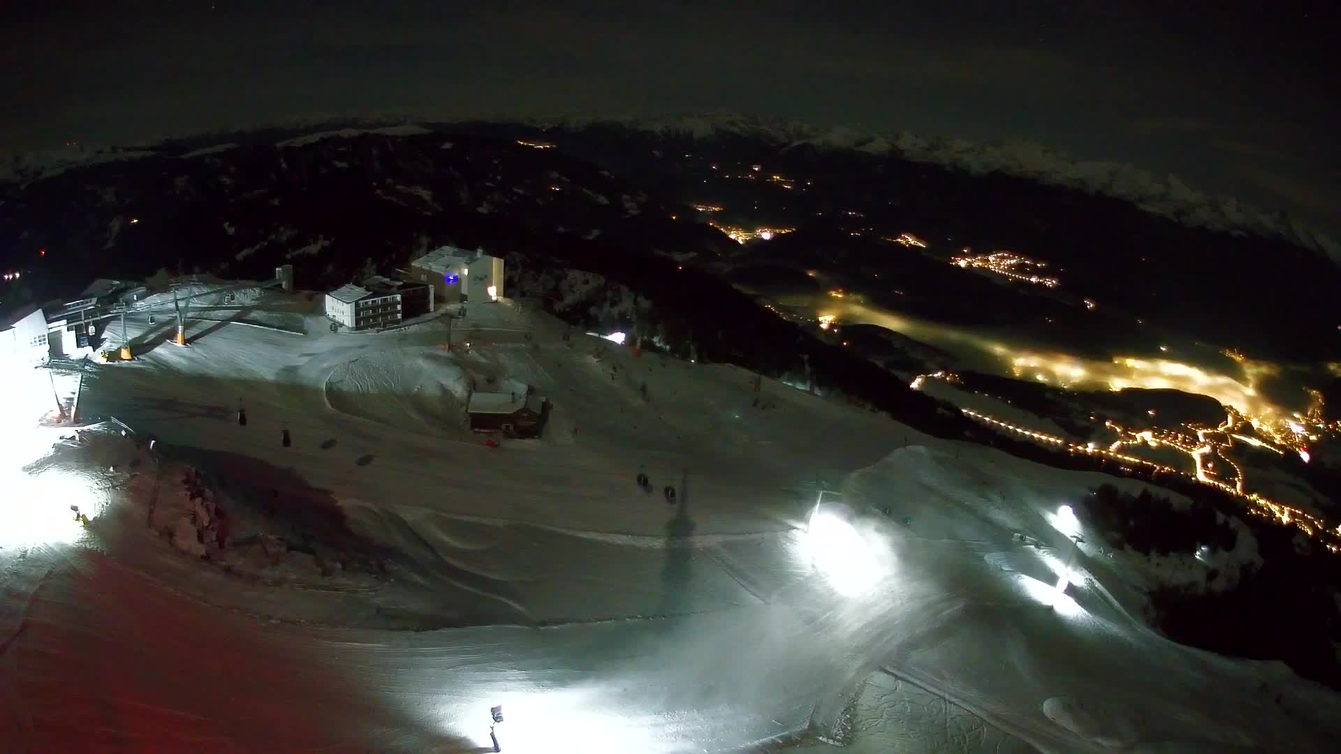 Station de ski Kronplatz sommet | vue sur Brunico