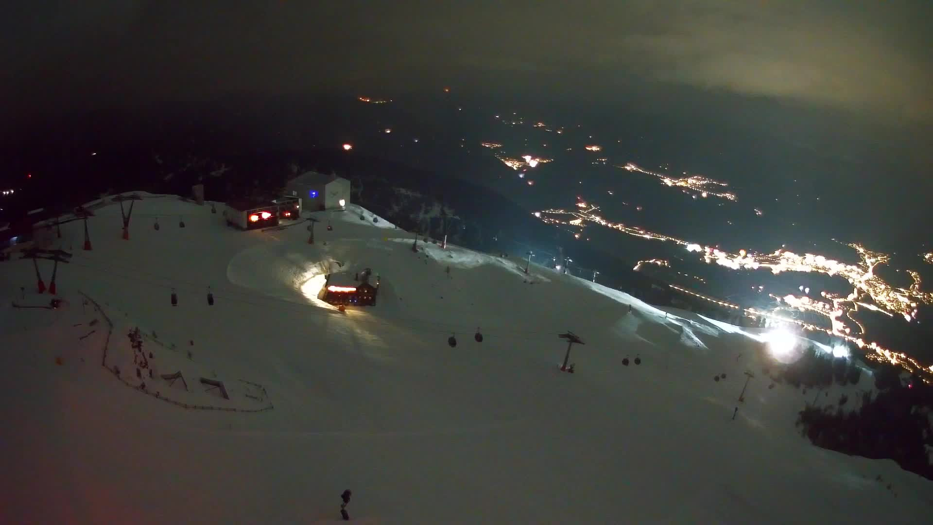 Station de ski Kronplatz sommet | vue sur Brunico
