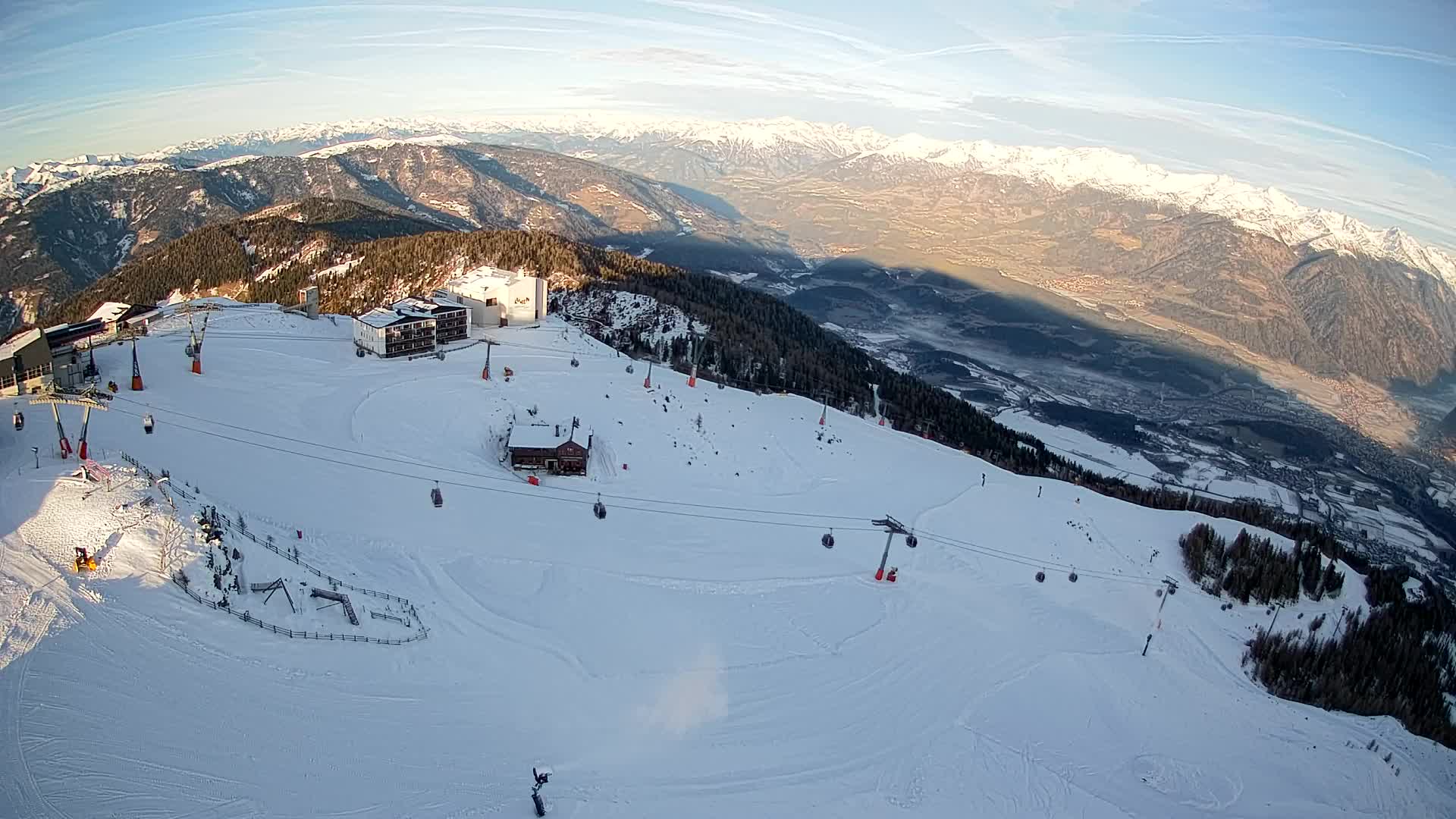 Kronplatz peak Ski resort | view to Bruneck