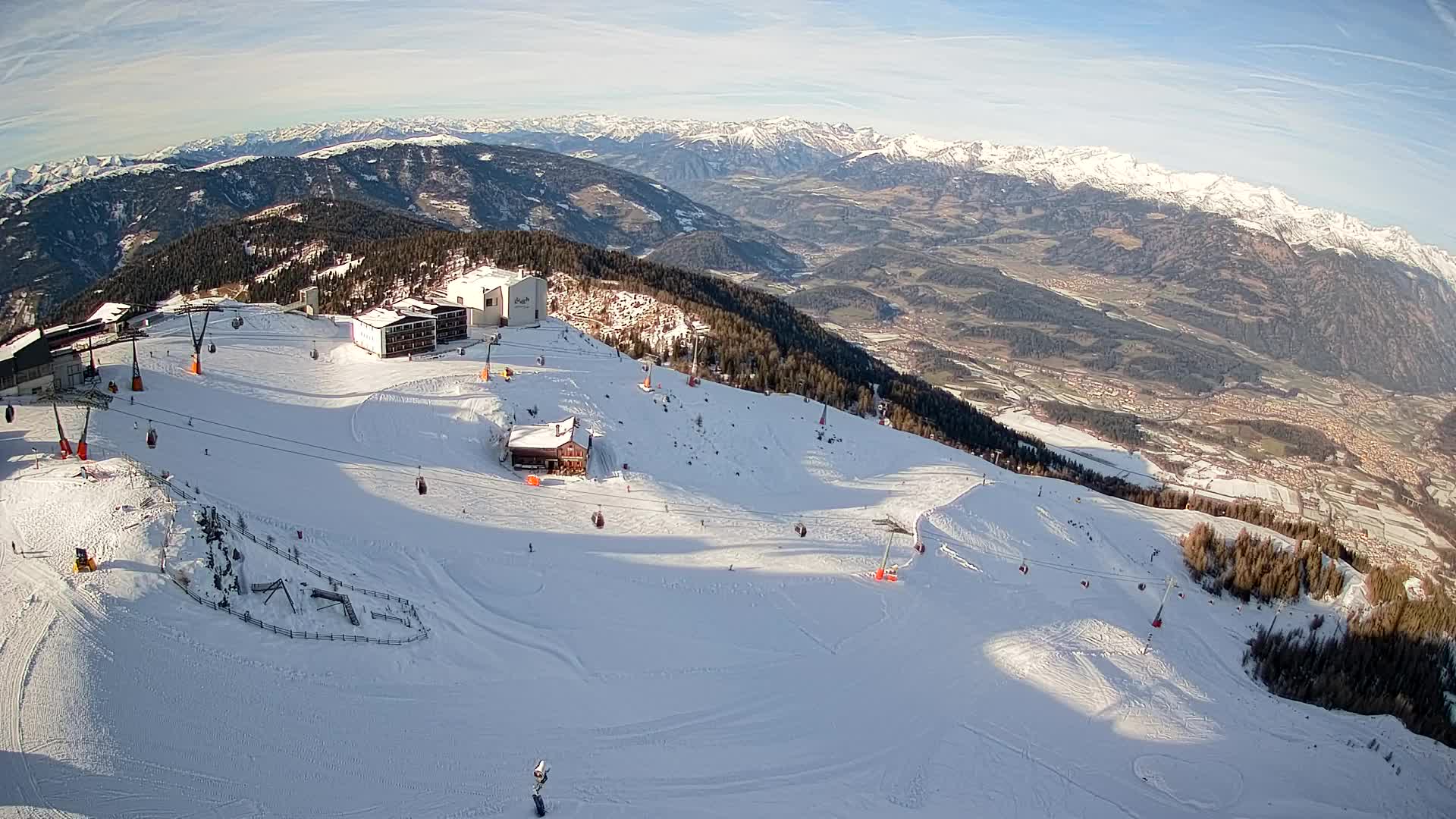 Smučišče Kronplatz – vrh | pogled na Bruneck