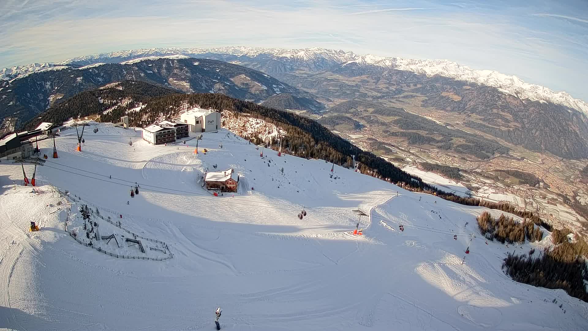 Kronplatz peak Ski resort | view to Bruneck