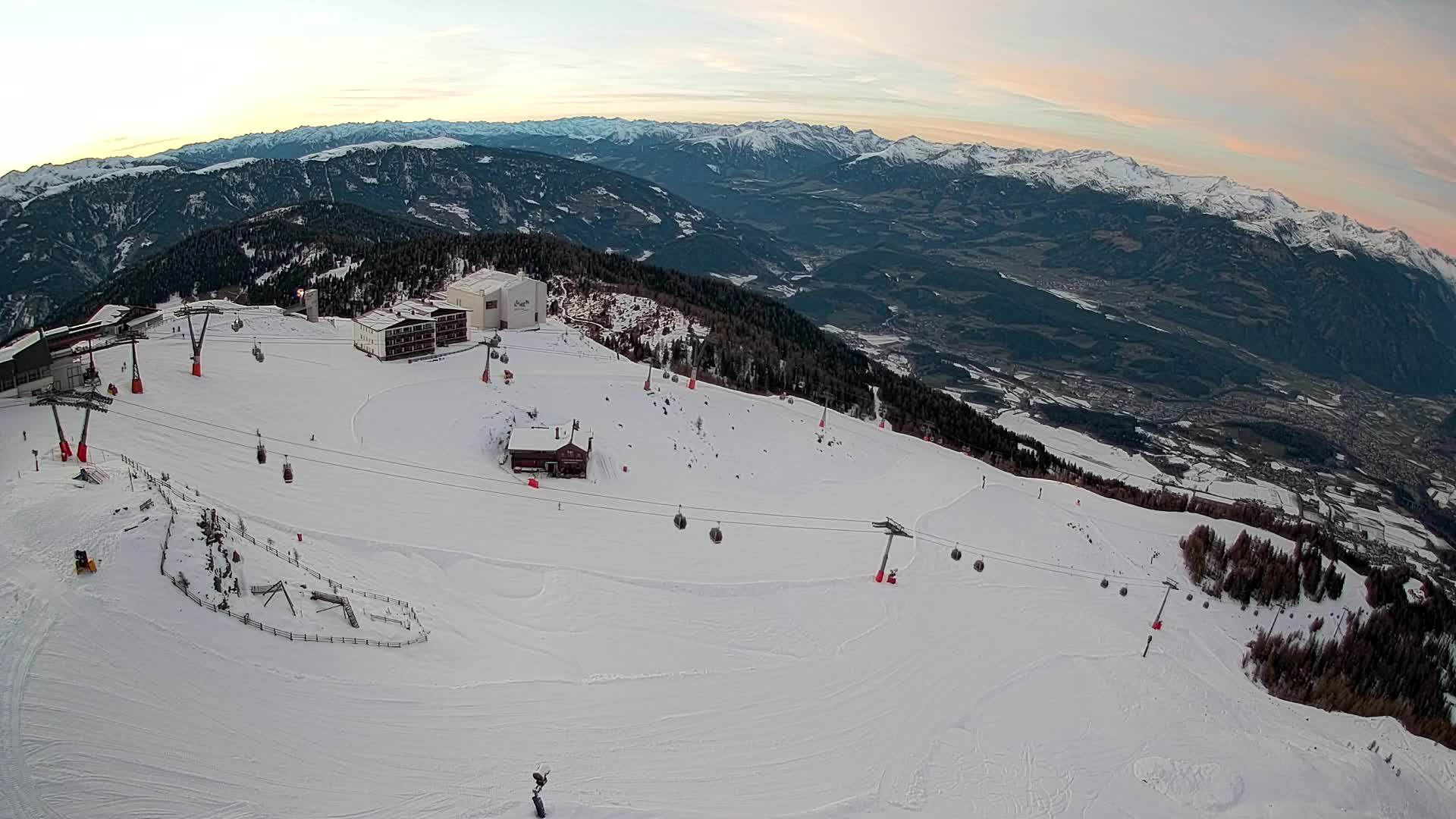 Kronplatz peak Ski resort | view to Bruneck