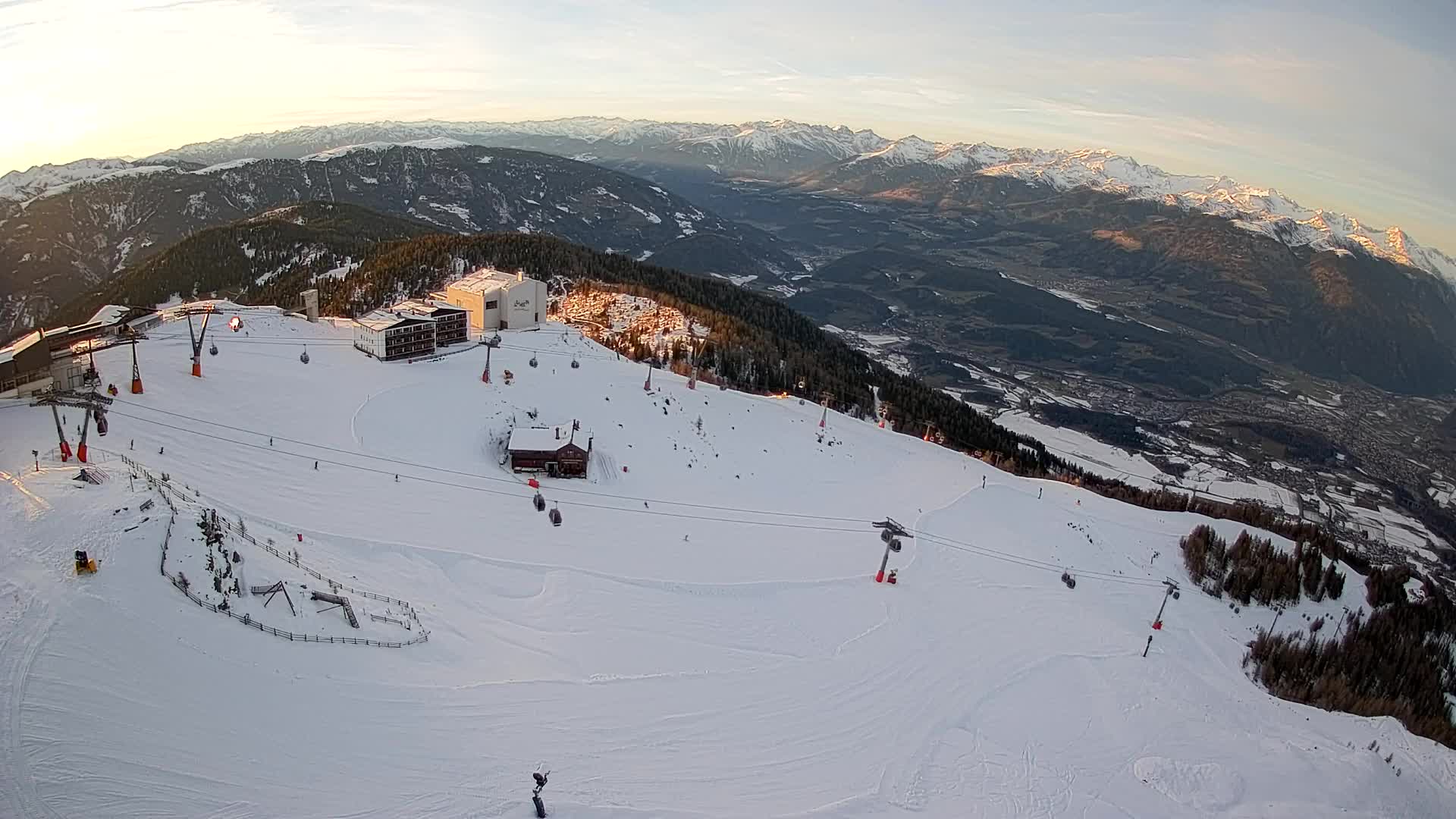 Kronplatz peak Ski resort | view to Bruneck