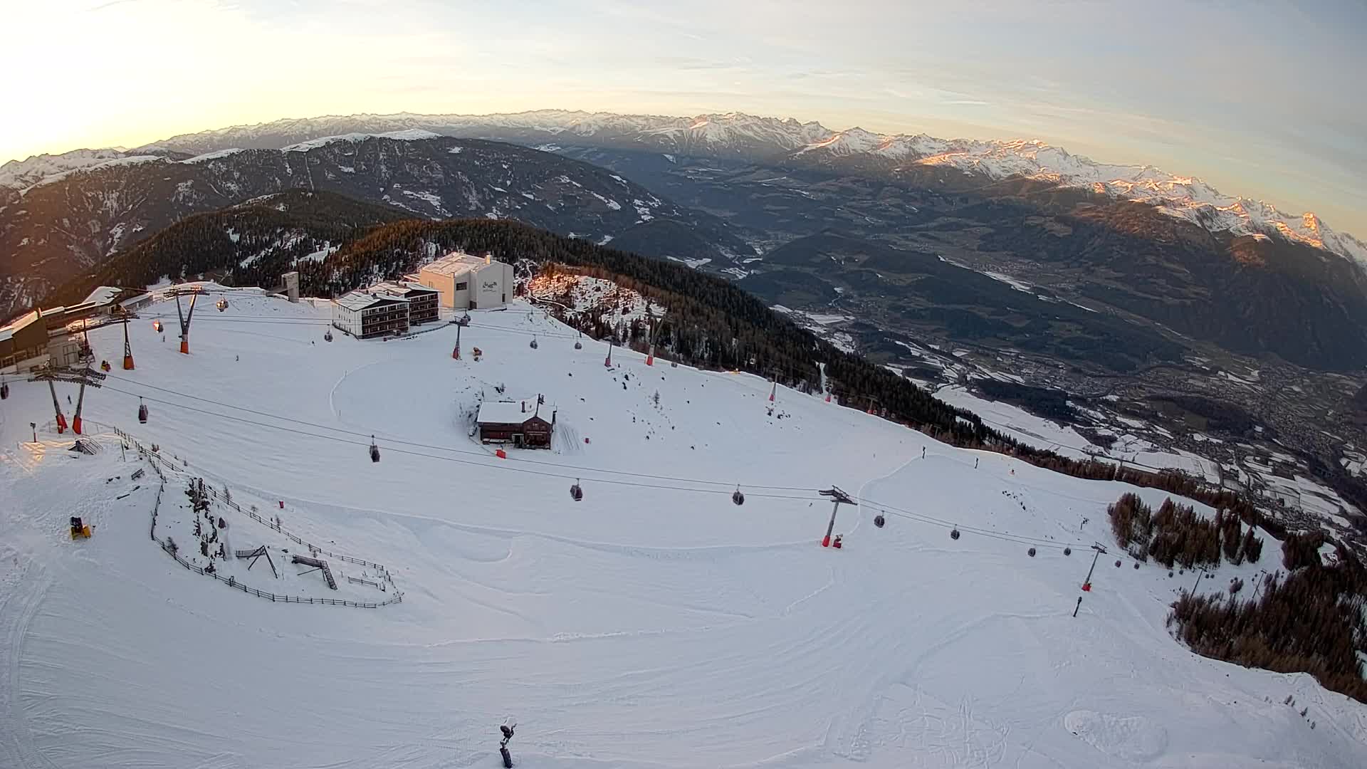 Kronplatz peak Ski resort | view to Bruneck