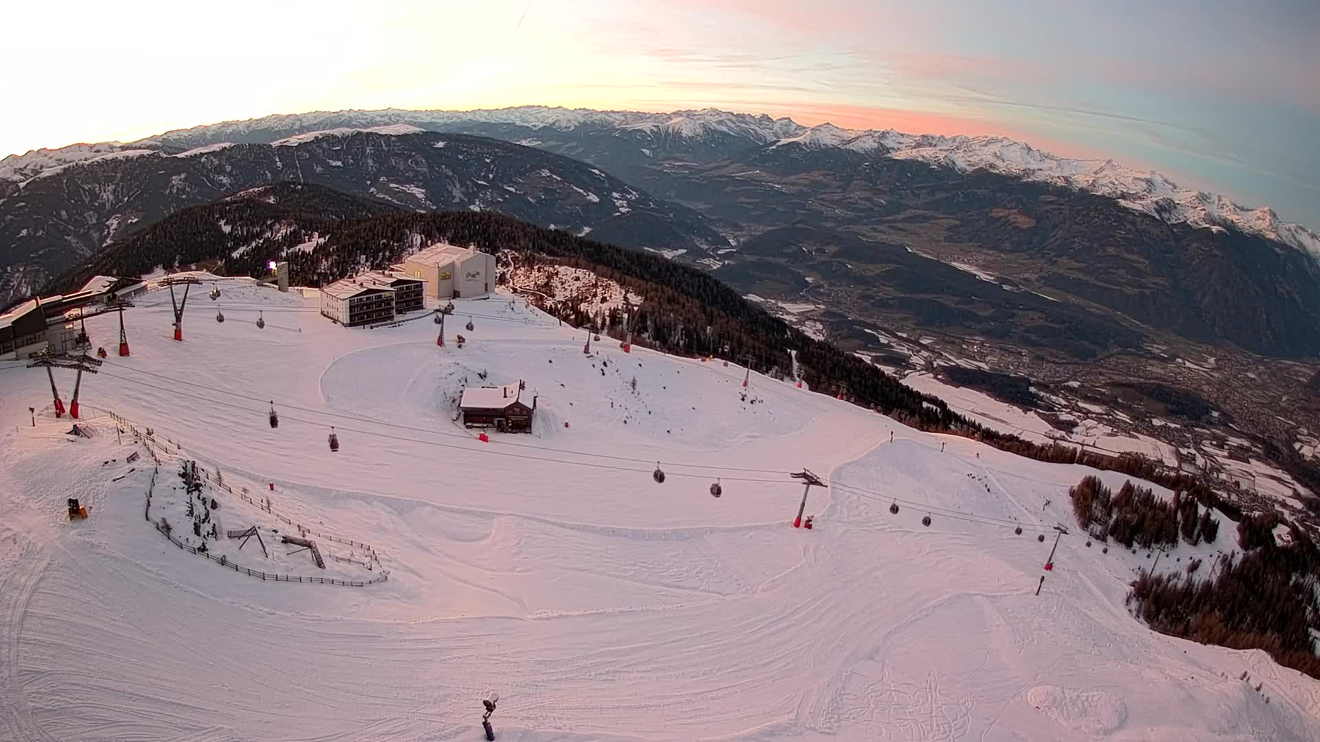 Kronplatz peak Ski resort | view to Bruneck