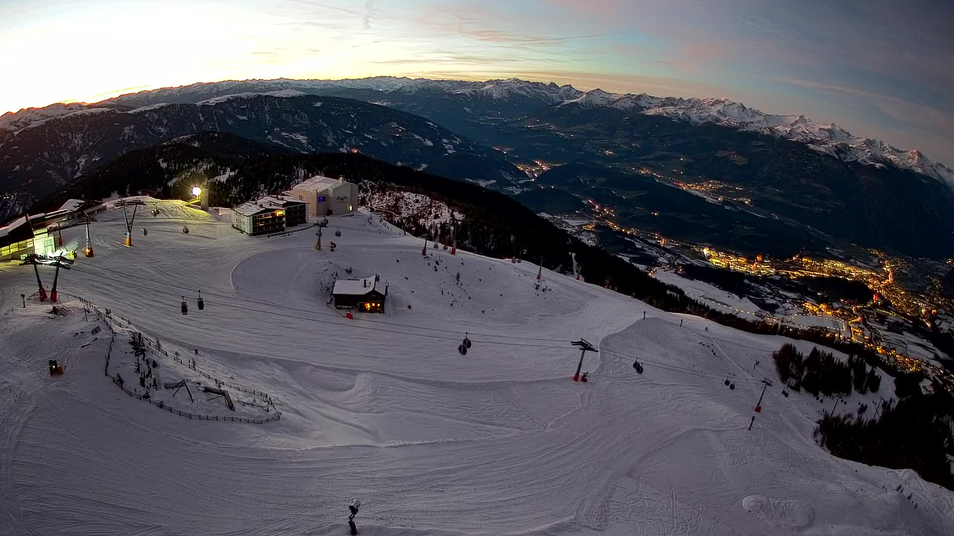 Kronplatz peak Ski resort | view to Bruneck