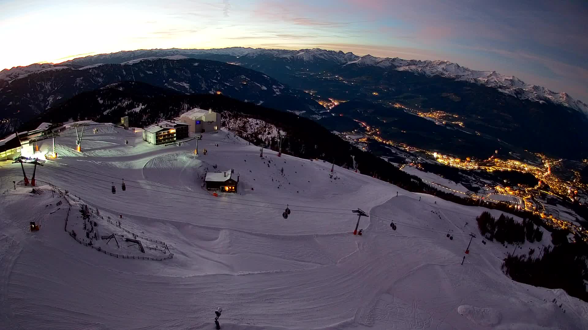 Kronplatz peak Ski resort | view to Bruneck