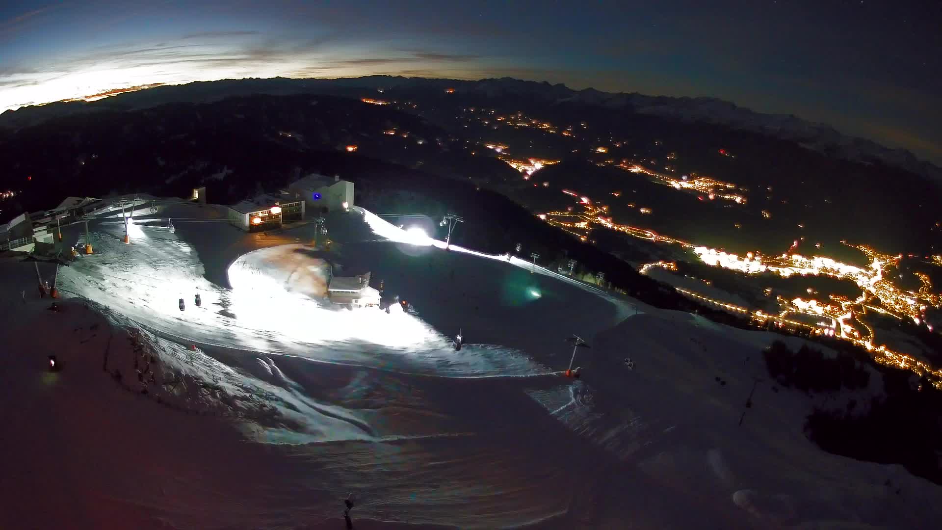 Kronplatz peak Ski resort | view to Bruneck