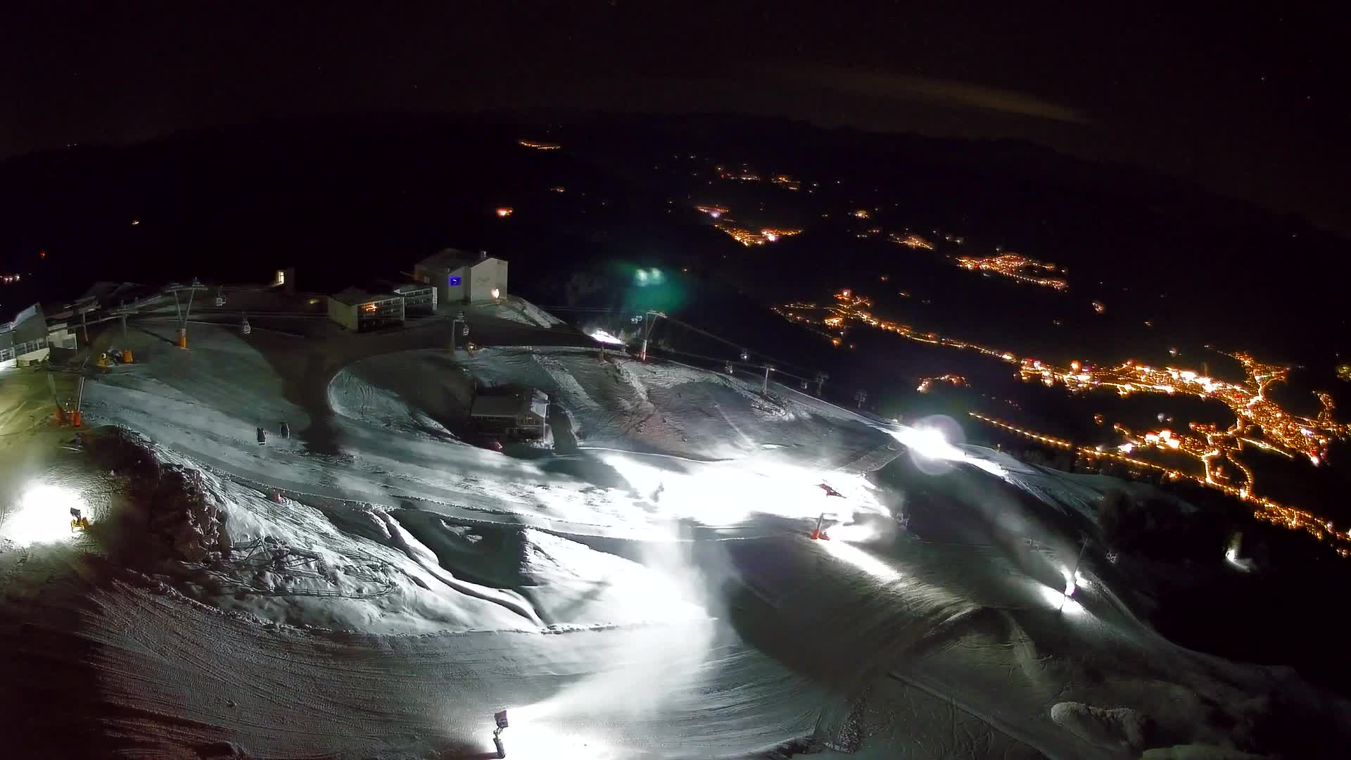 Skigebiet Kronplatz Gipfel | Blick auf Bruneck