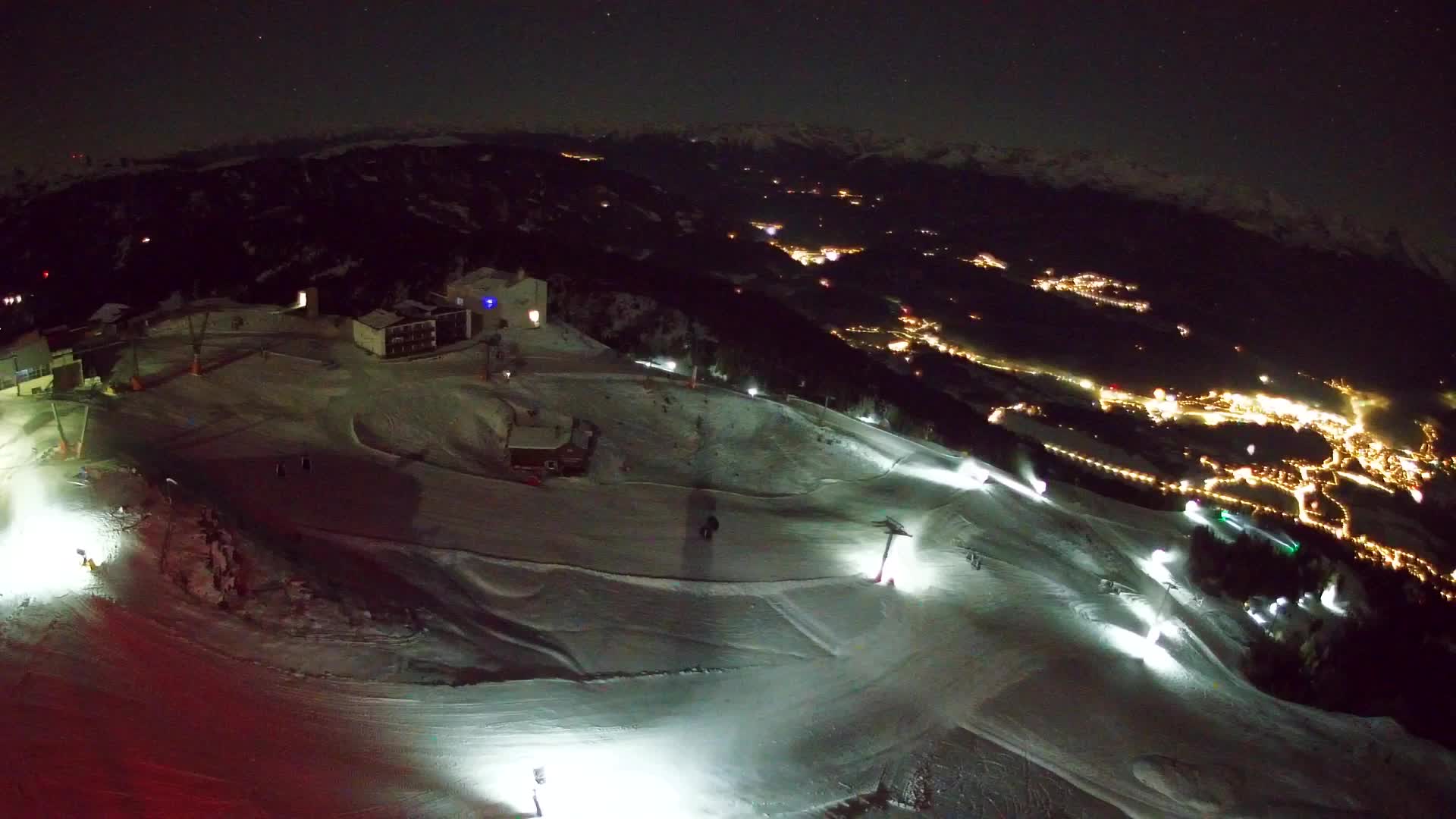 Skigebiet Kronplatz Gipfel | Blick auf Bruneck