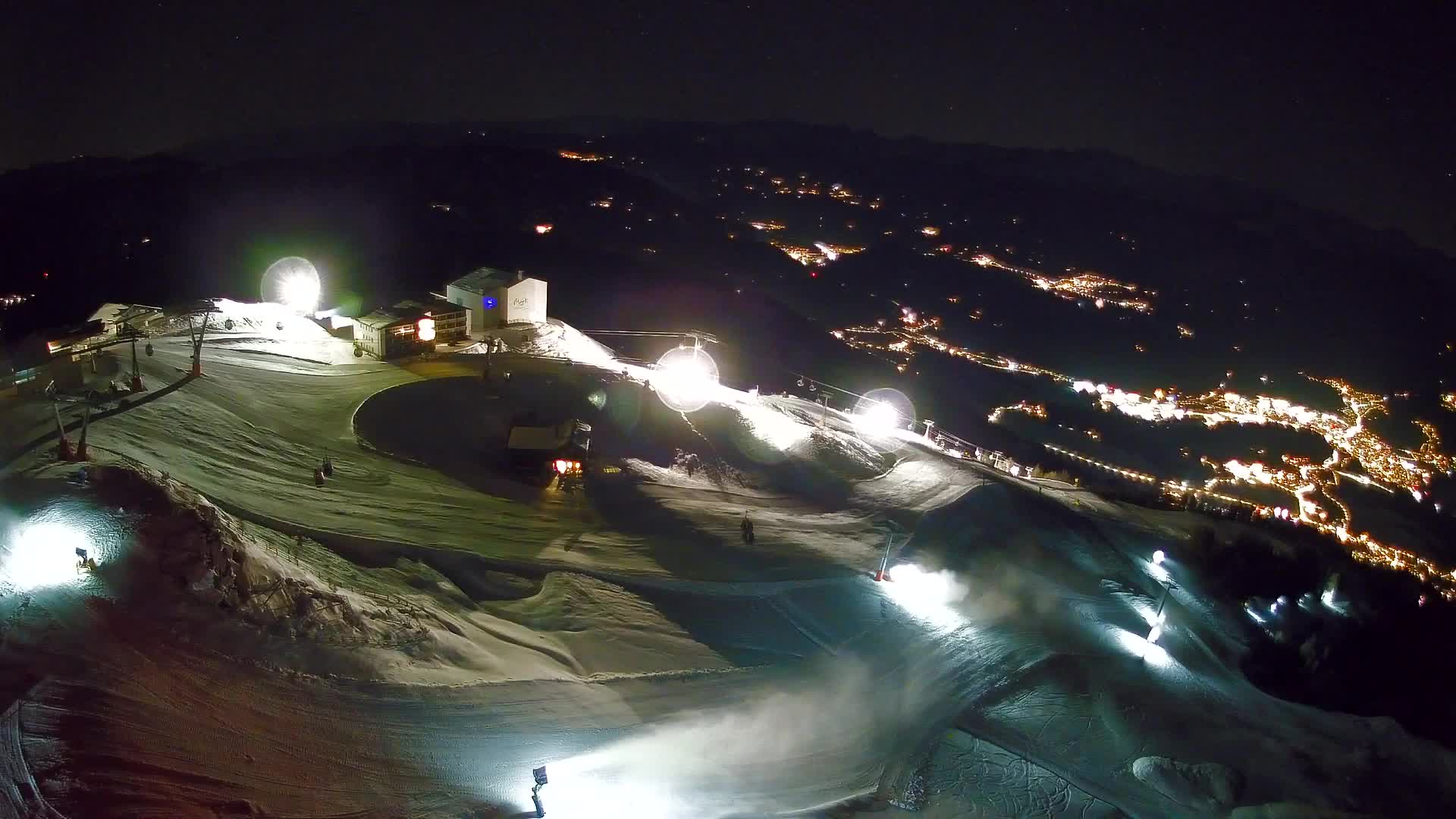 Skigebiet Kronplatz Gipfel | Blick auf Bruneck