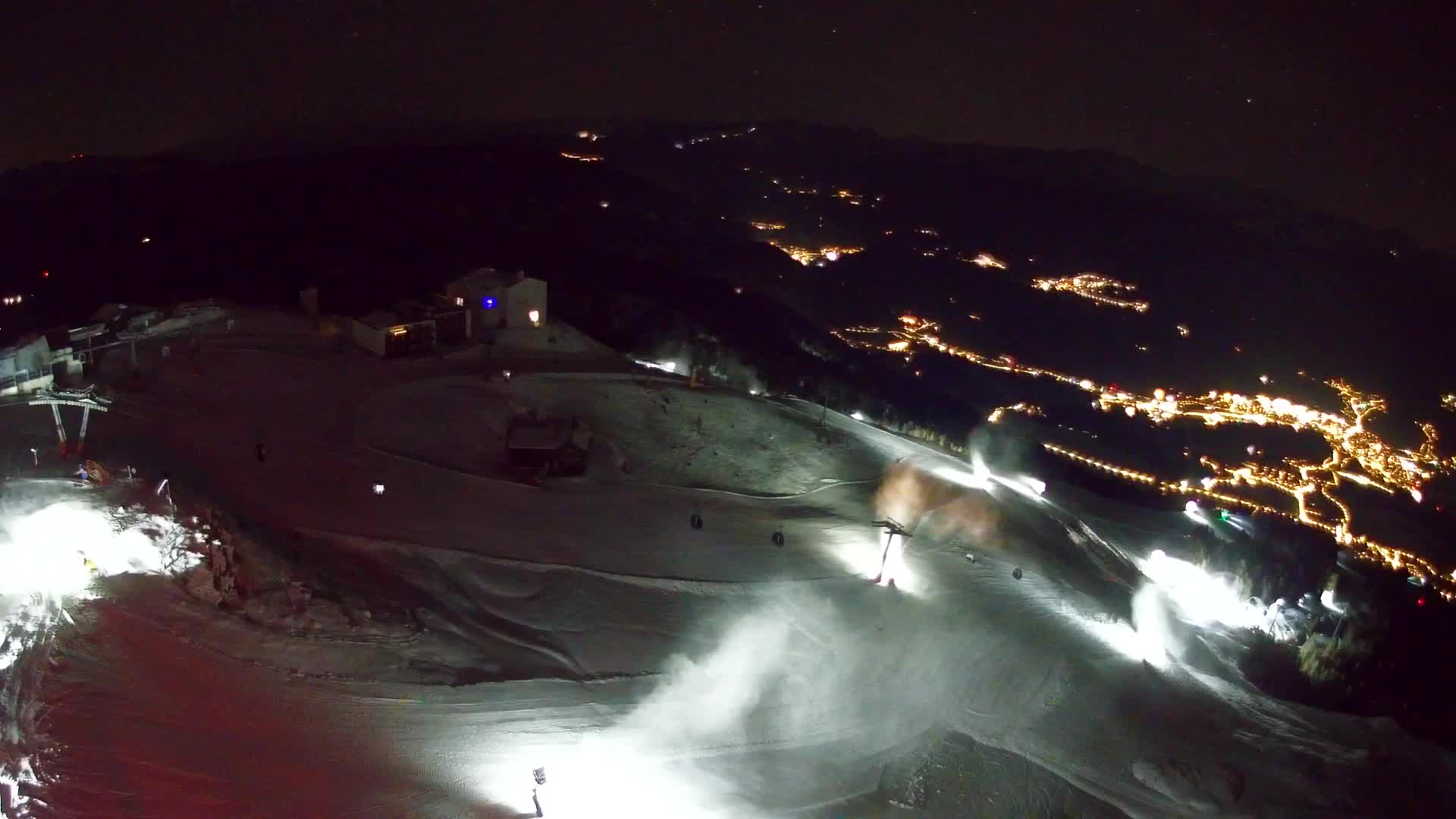 Skigebiet Kronplatz Gipfel | Blick auf Bruneck