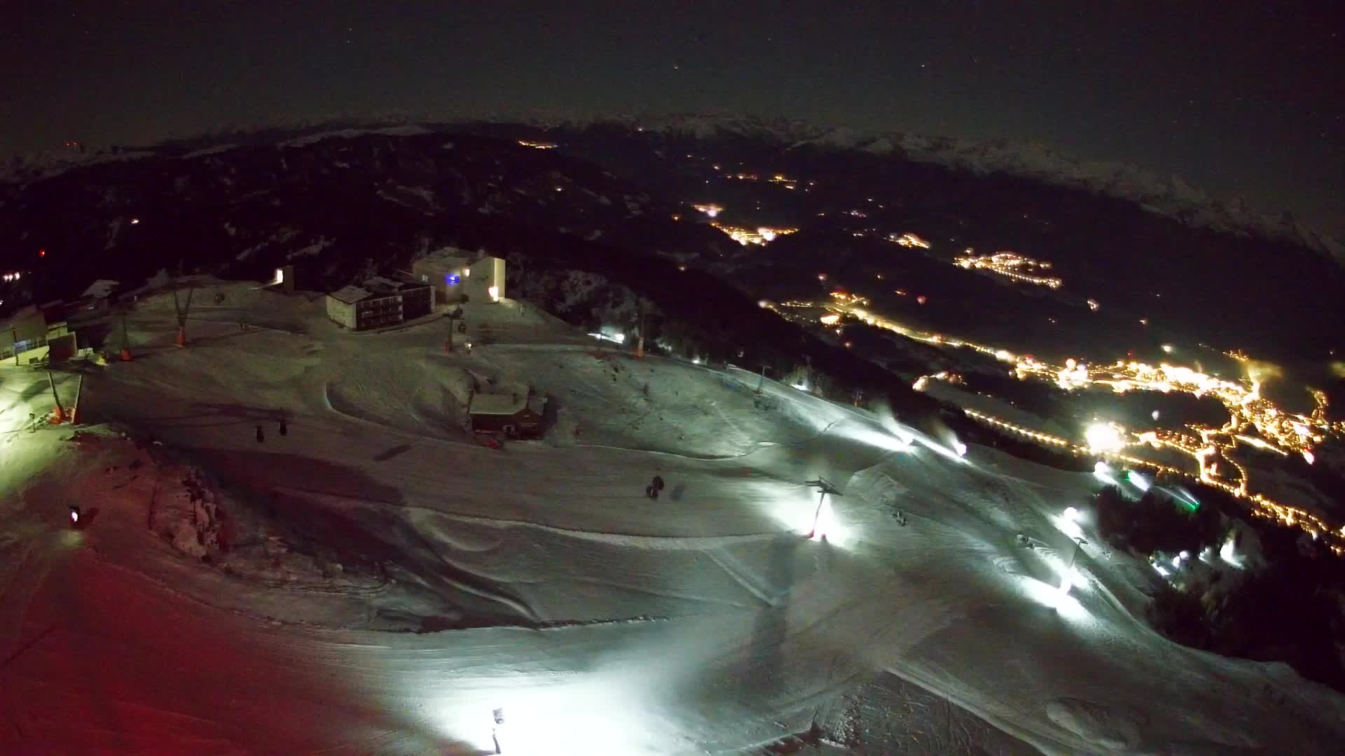 Station de ski Kronplatz sommet | vue sur Brunico