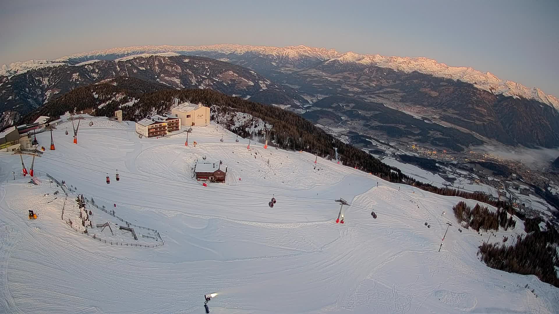 Kronplatz peak Ski resort | view to Bruneck