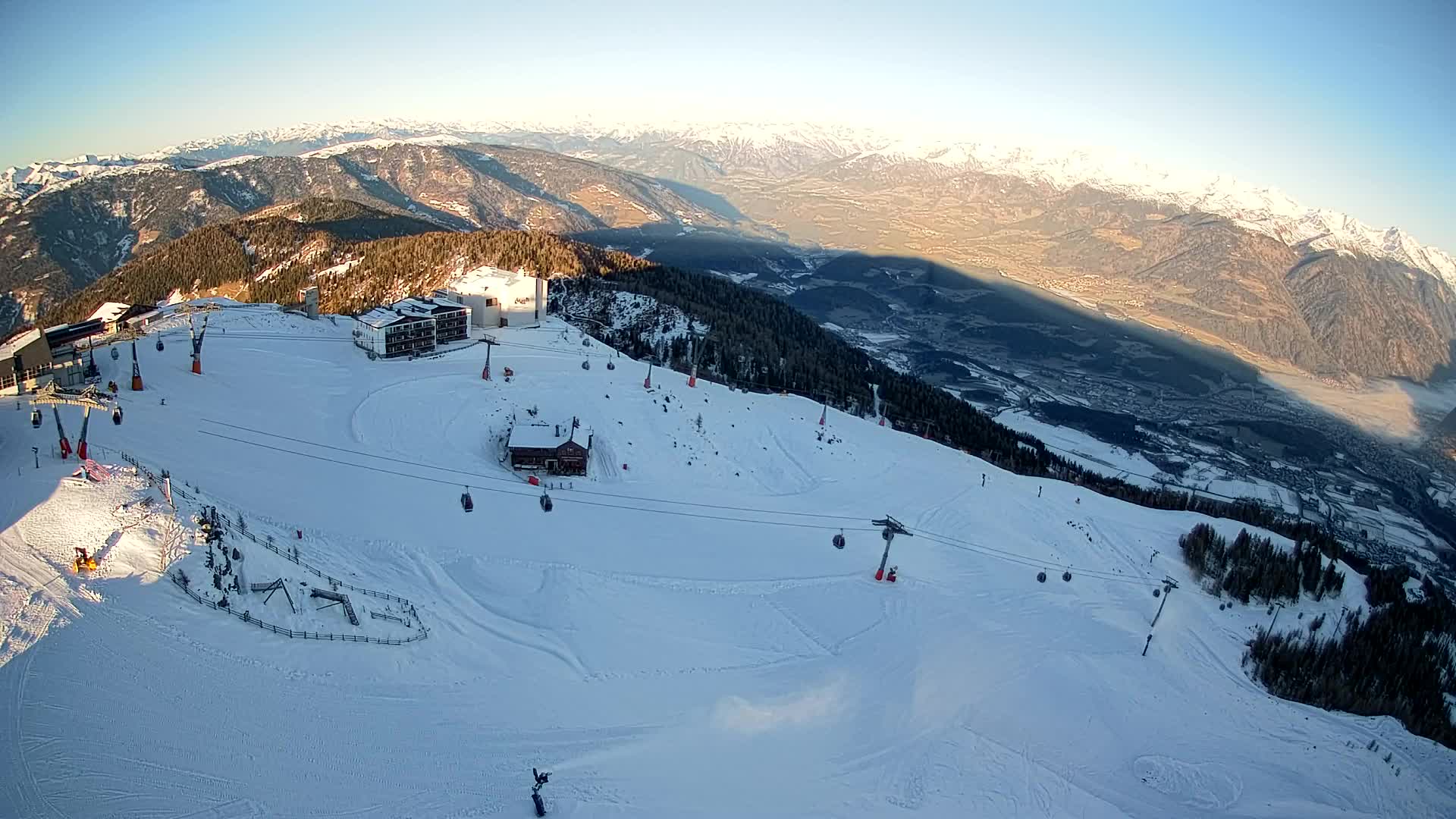 Kronplatz peak Ski resort | view to Bruneck