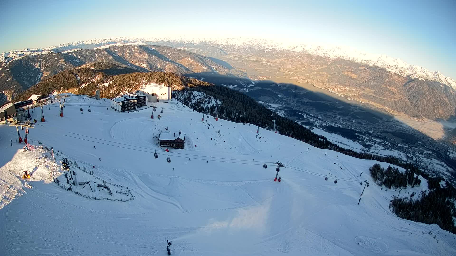 Kronplatz peak Ski resort | view to Bruneck