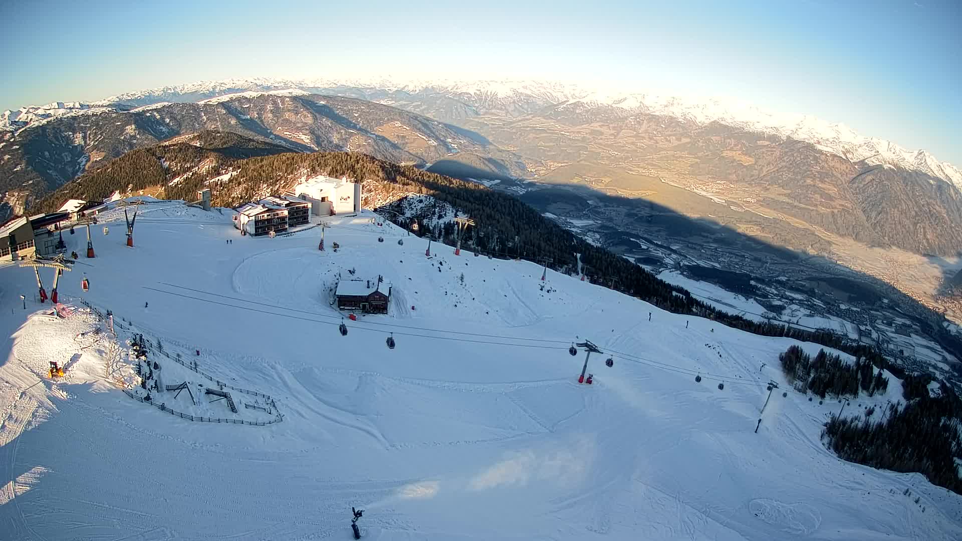 Kronplatz peak Ski resort | view to Bruneck