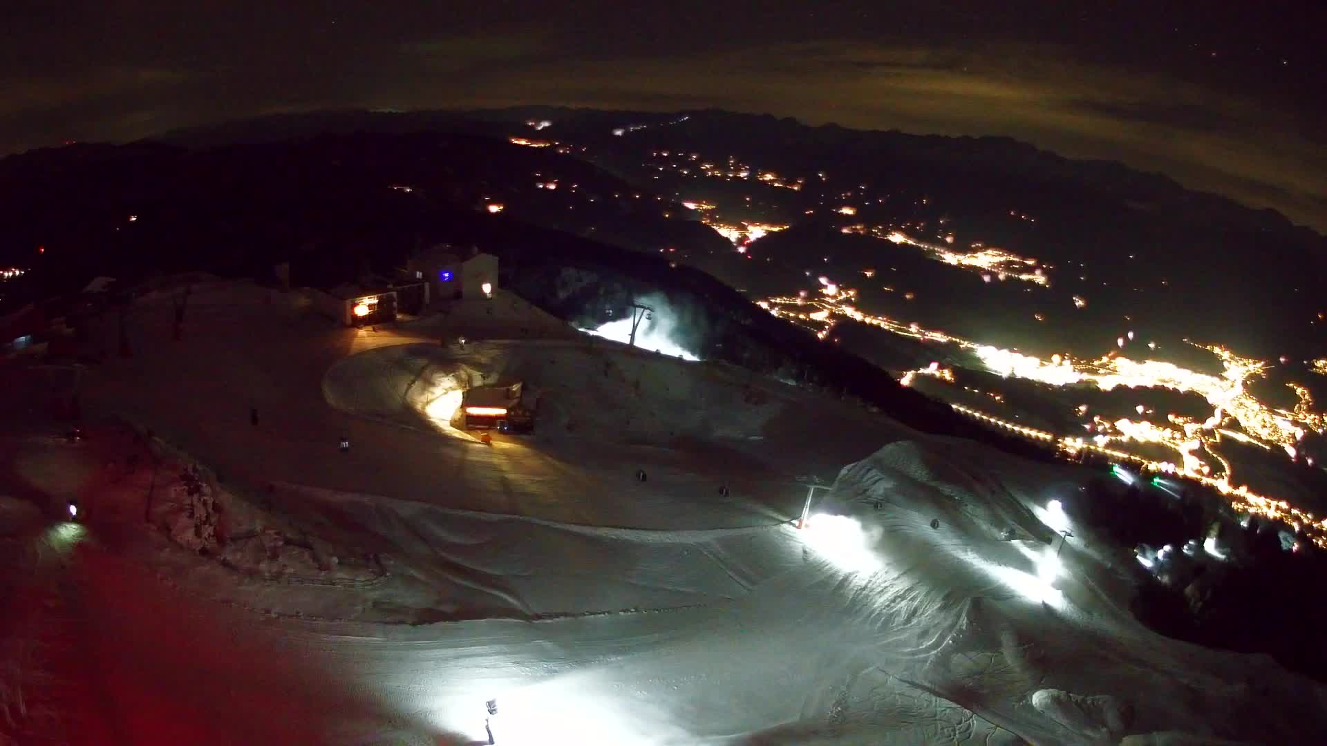 Station de ski Kronplatz sommet | vue sur Brunico