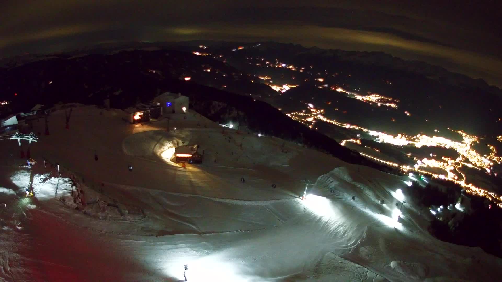 Station de ski Kronplatz sommet | vue sur Brunico