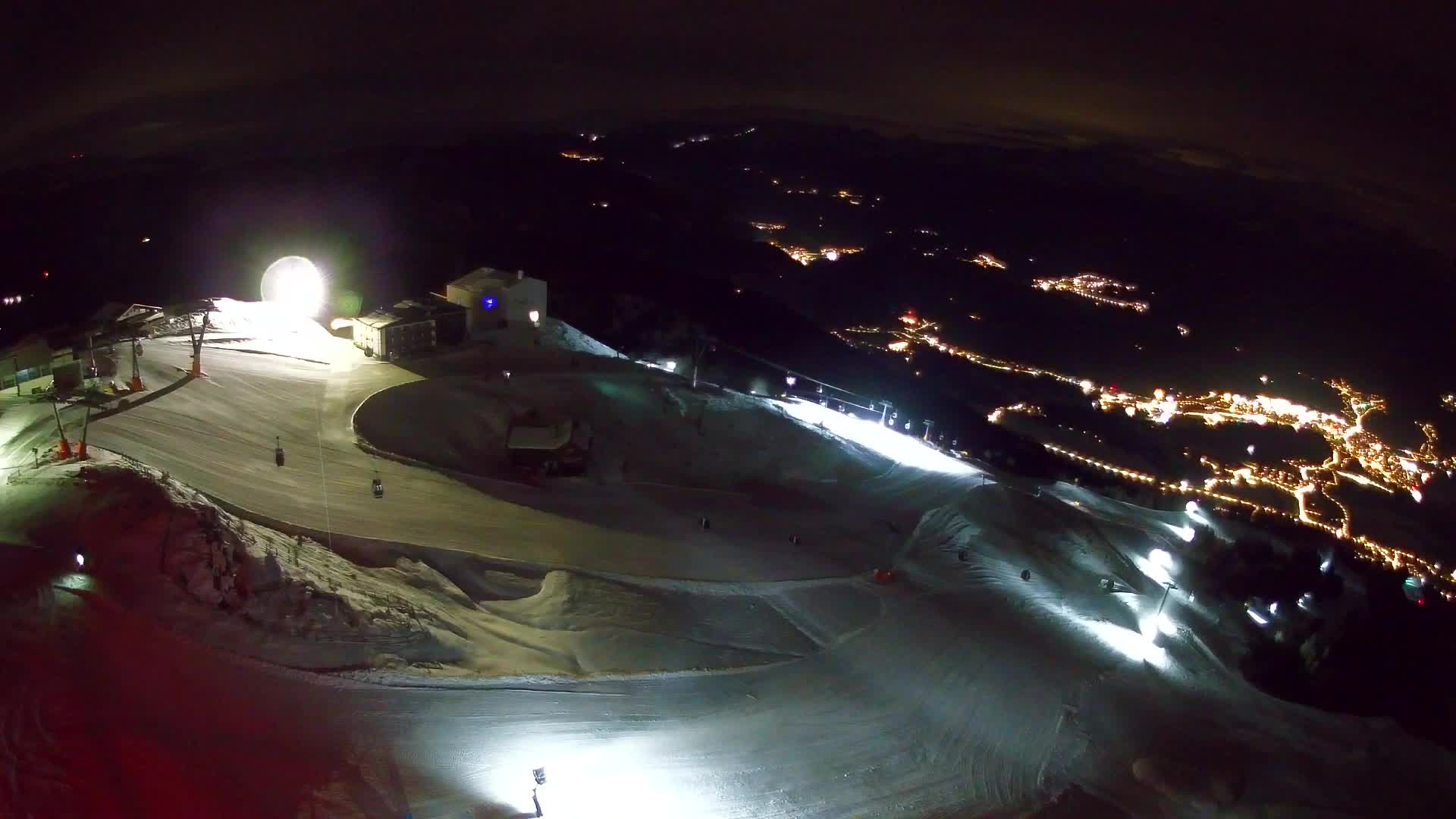 Station de ski Kronplatz sommet | vue sur Brunico